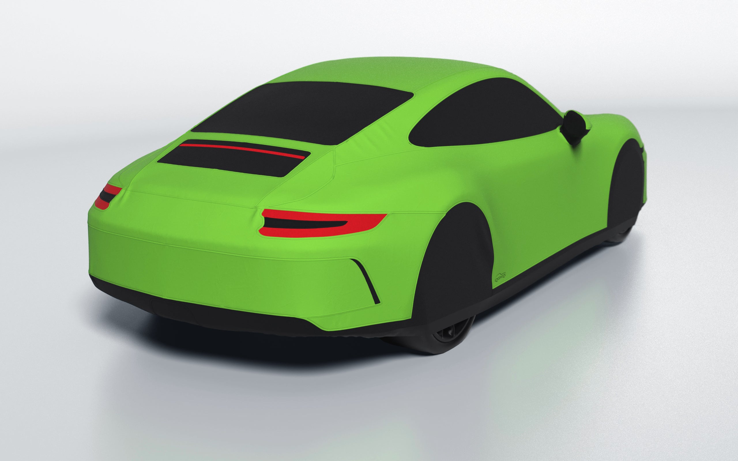 Goodwool tailor-made car cover for Porsche 911 (991.2) GT3 Touring — Green 430