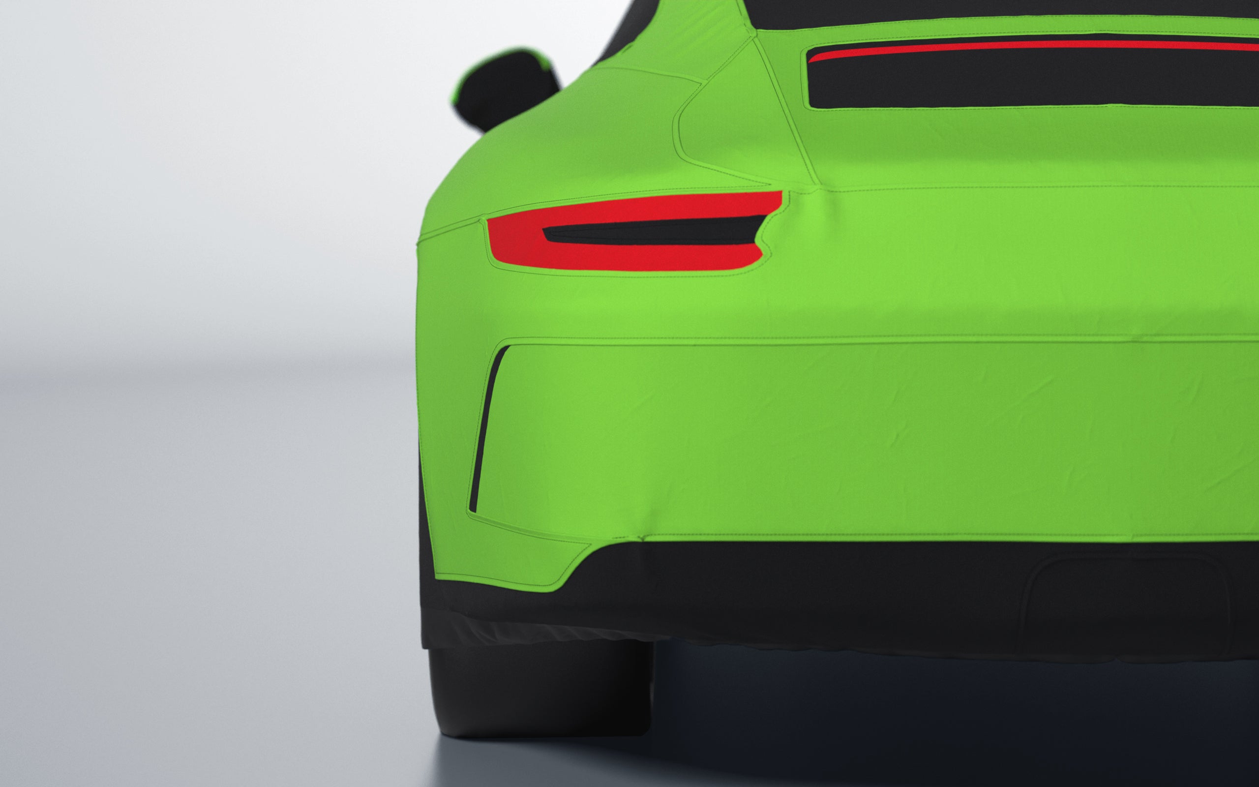 Goodwool tailor-made car cover for Porsche 911 (991.2) GT3 Touring — Green 430