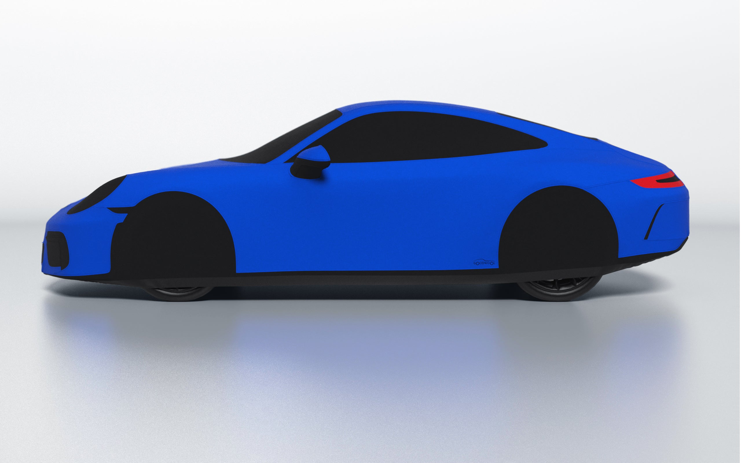 Goodwool tailor-made car cover for Porsche 911 (991.2) GT3 Touring — Blue 545