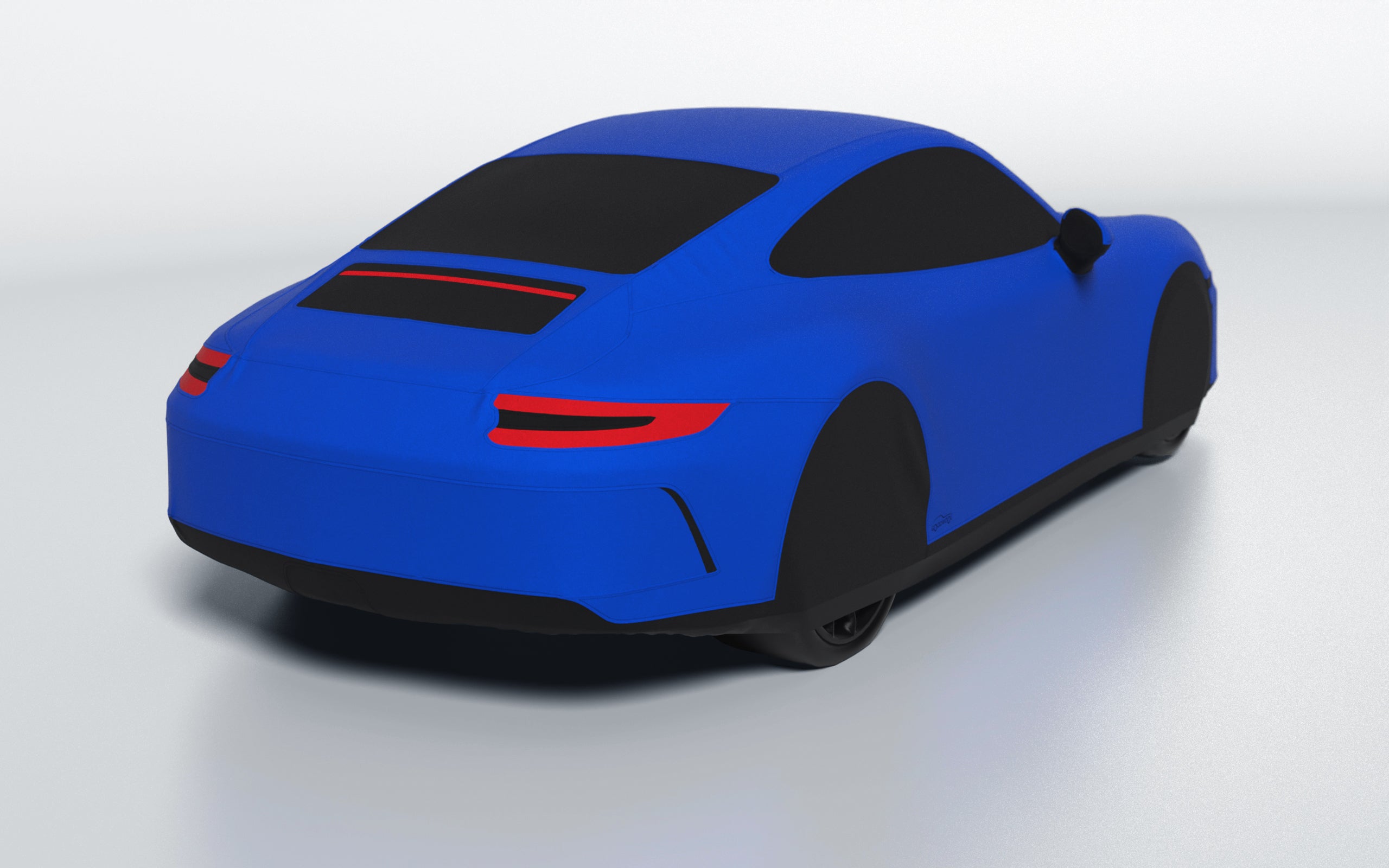 Goodwool tailor-made car cover for Porsche 911 (991.2) GT3 Touring — Blue 545
