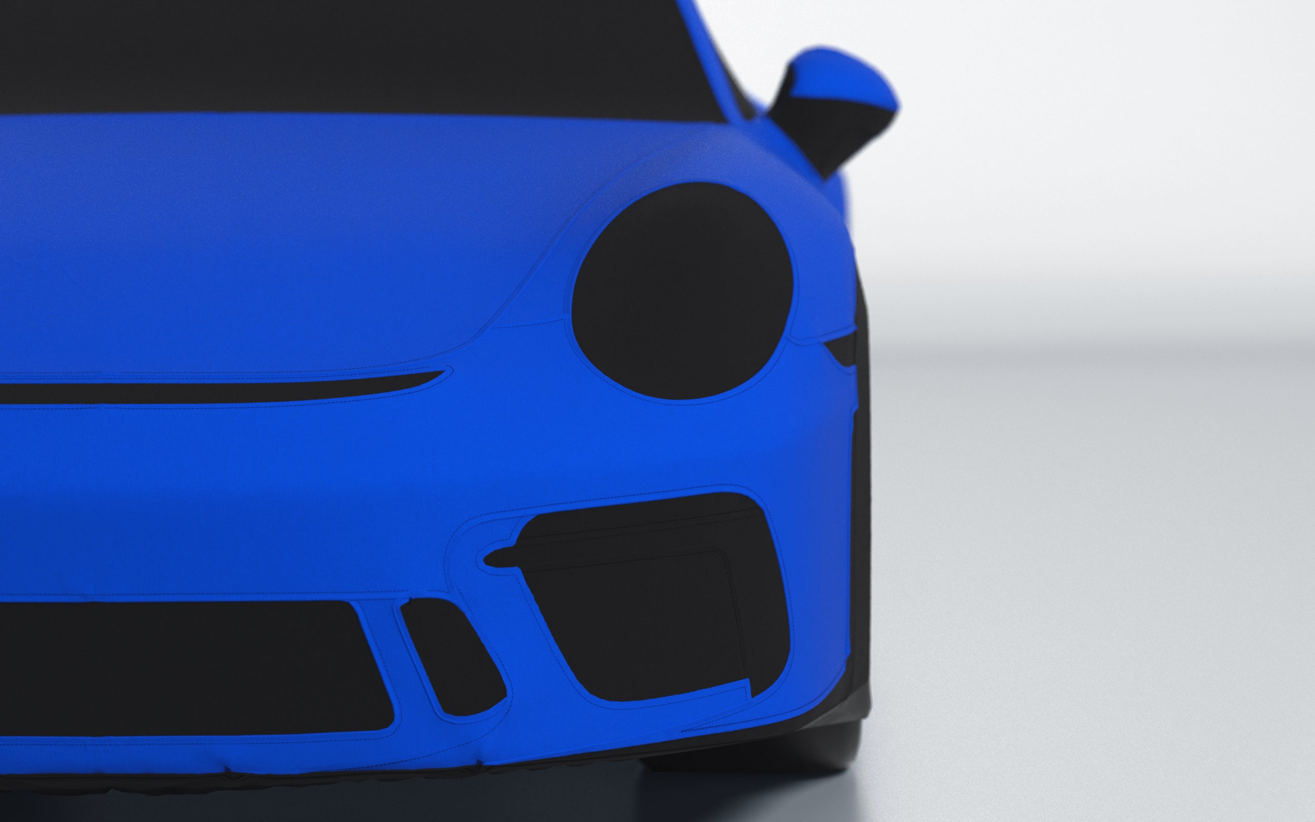 Goodwool tailor-made car cover for Porsche 911 (991.2) GT3 Touring — Blue 545
