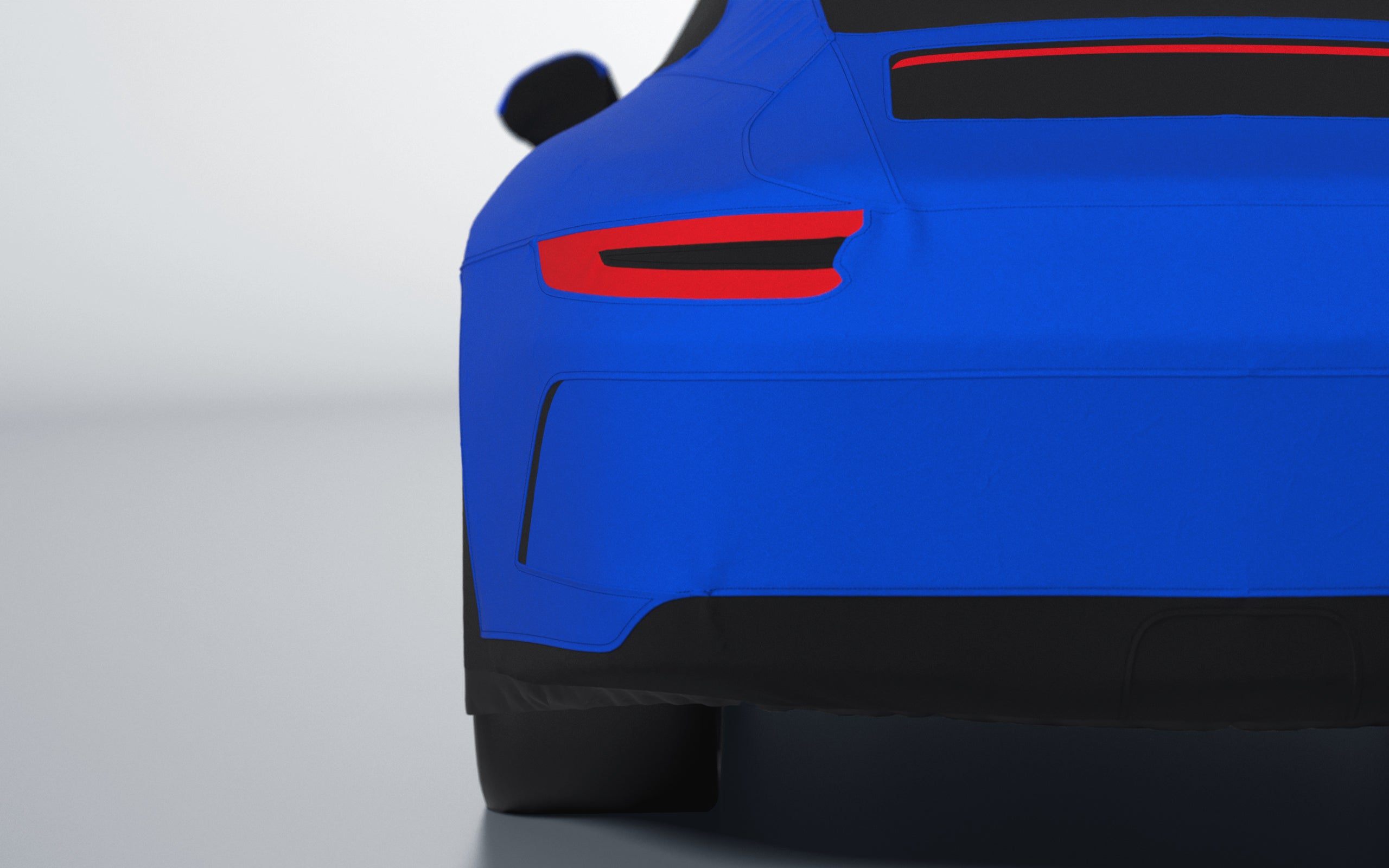 Goodwool tailor-made car cover for Porsche 911 (991.2) GT3 Touring — Blue 545
