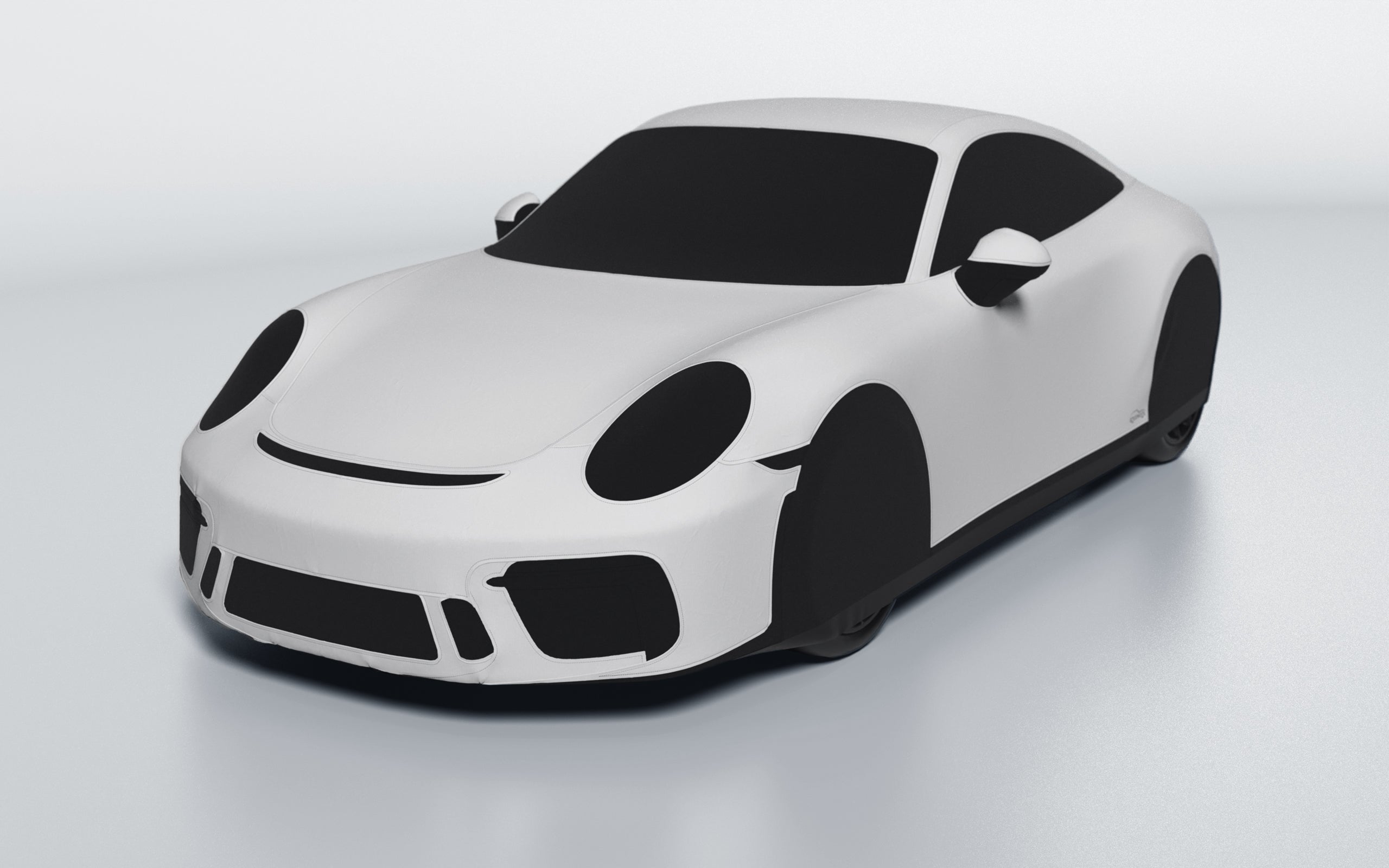 Goodwool tailor-made car cover for Porsche 911 (991.2) GT3 Touring — Grey 710