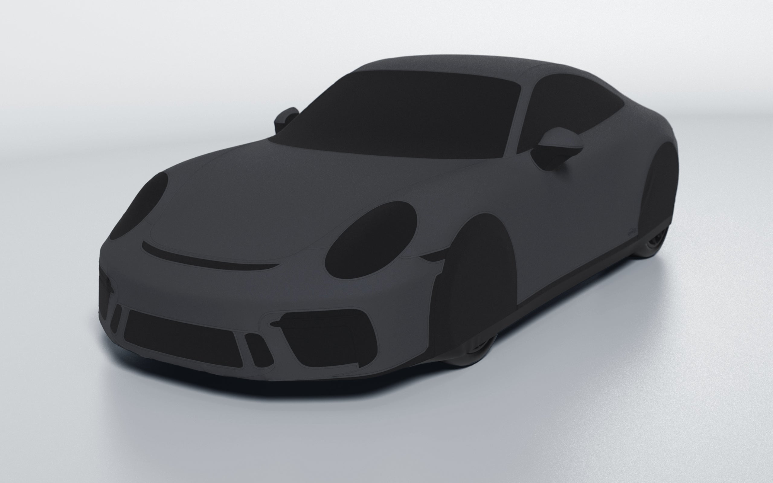 Goodwool tailor-made car cover for Porsche 911 (991.2) GT3 Touring — Grey 790