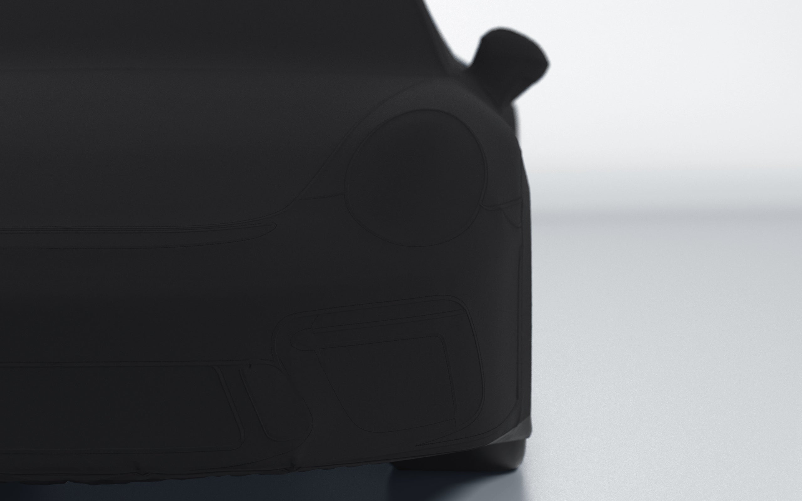 Goodwool tailor-made car cover for Porsche 911 (991.2) GT3 Touring — Black 890
