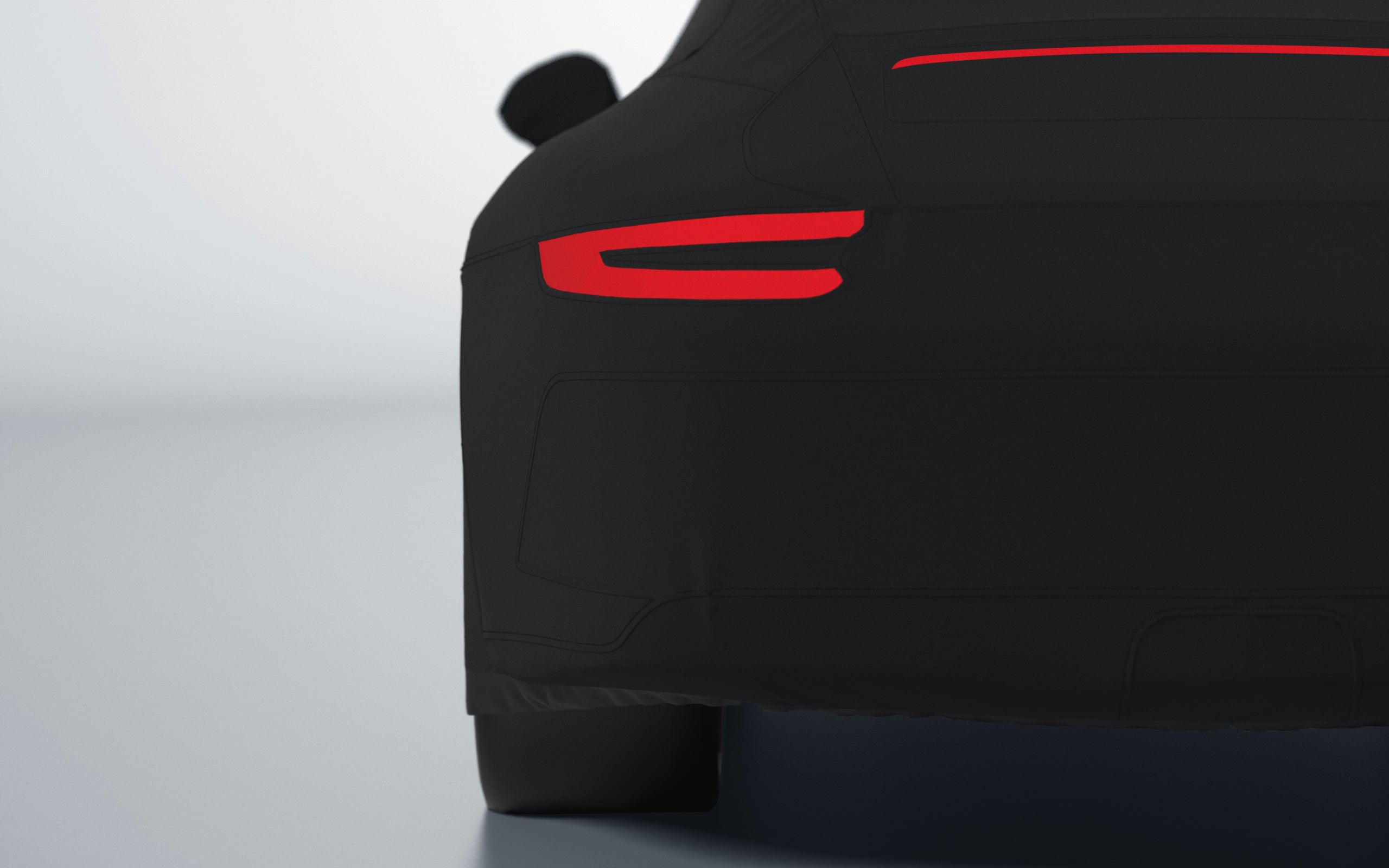 Goodwool tailor-made car cover for Porsche 911 (991.2) GT3 Touring — Black 890