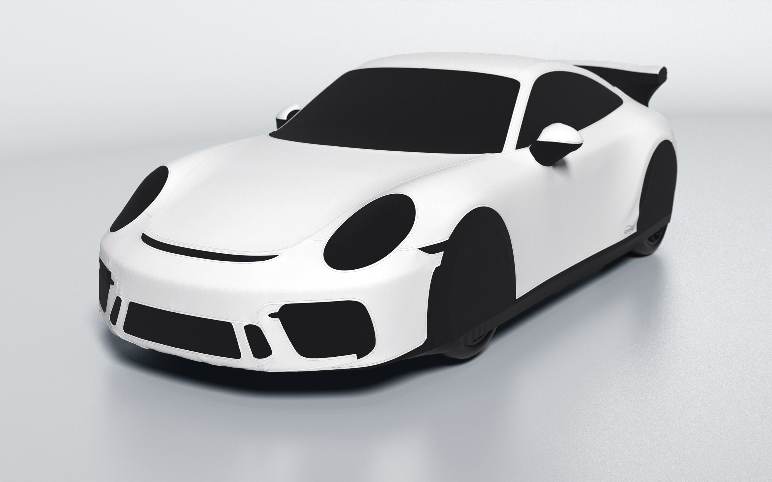 Goodwool tailor-made car cover for Porsche 911 (991.2) GT3 — White 010