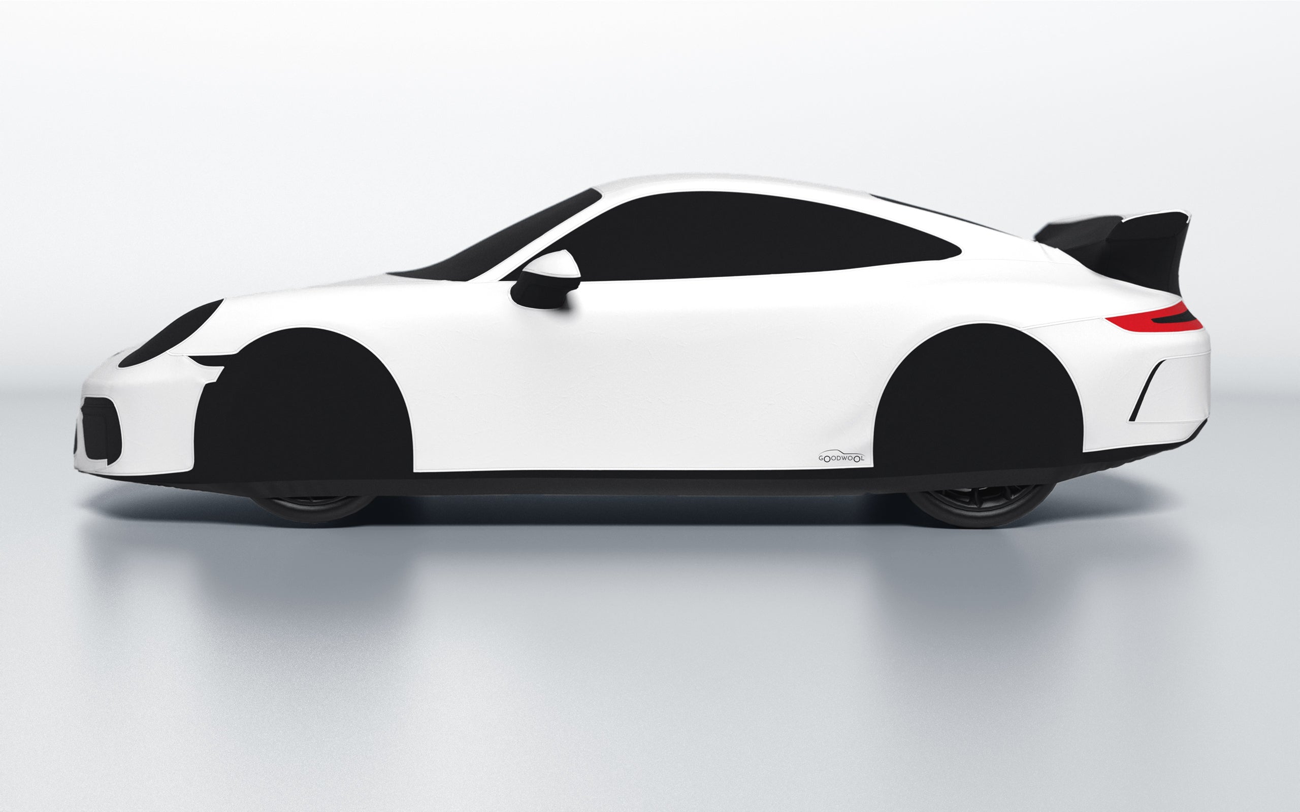 Goodwool tailor-made car cover for Porsche 911 (991.2) GT3 — White 010