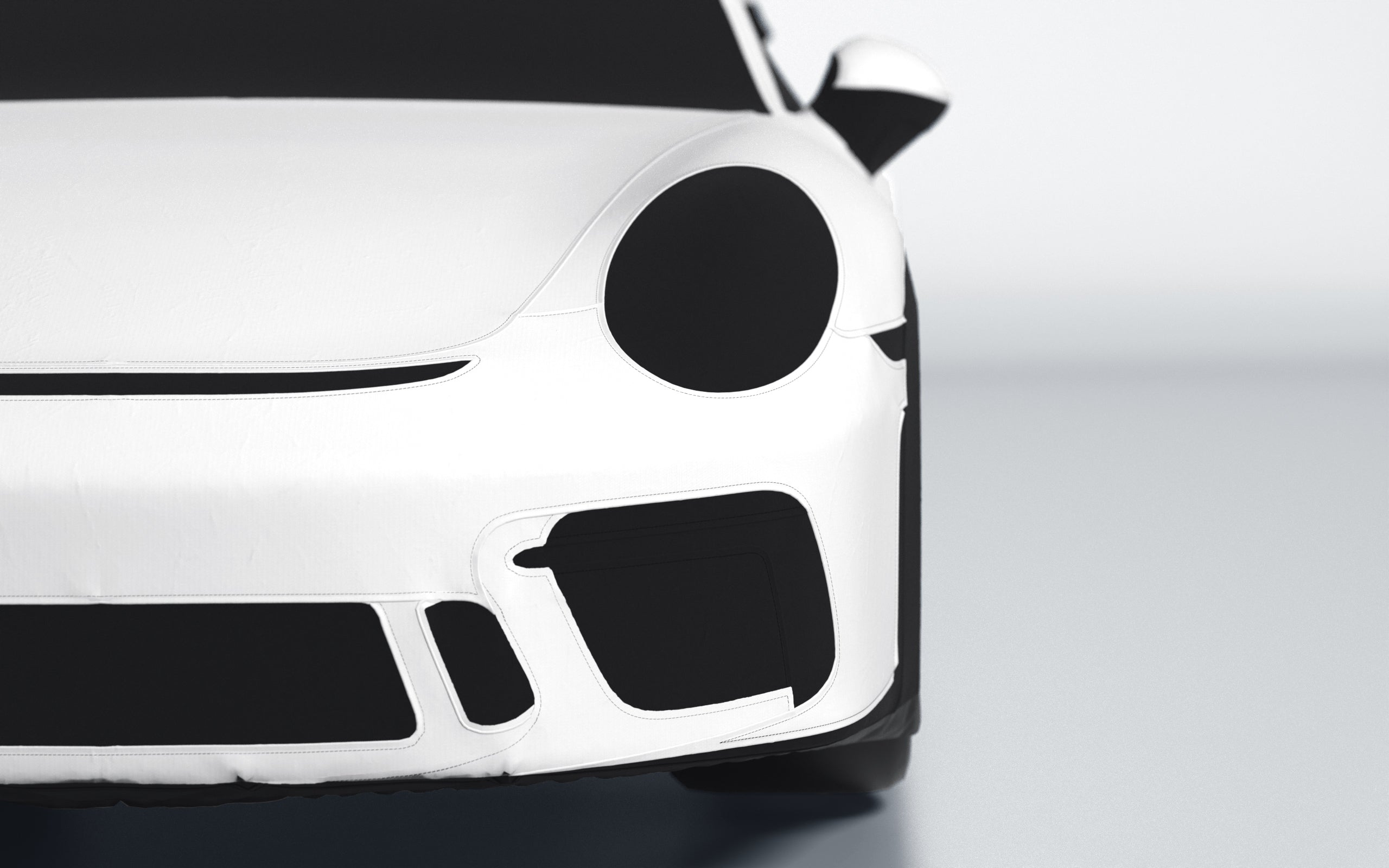 Goodwool tailor-made car cover for Porsche 911 (991.2) GT3 — White 010