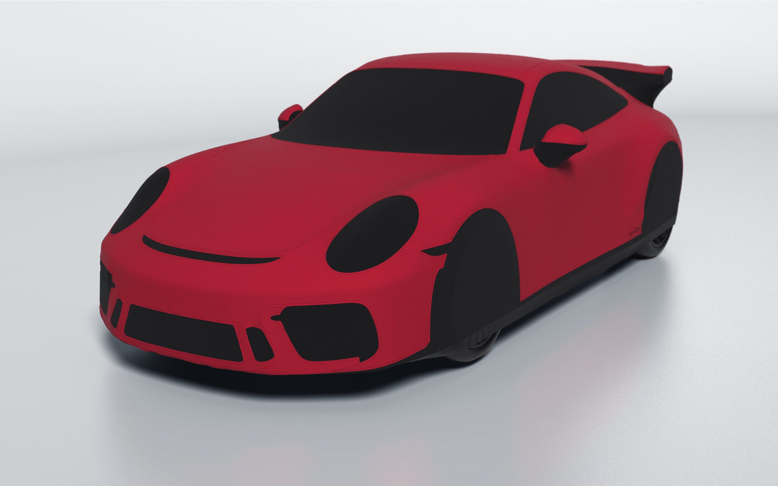 Goodwool tailor-made car cover for Porsche 911 (991.2) GT3 — Red 130