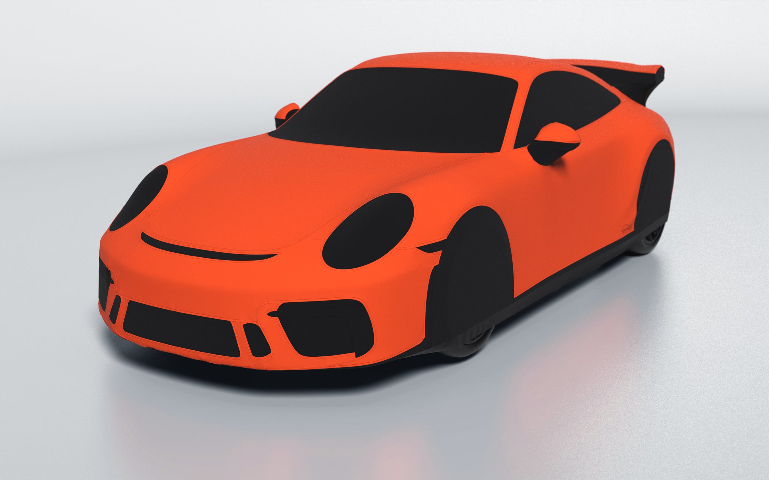 Goodwool tailor-made car cover for Porsche 911 (991.2) GT3 — Orange 220