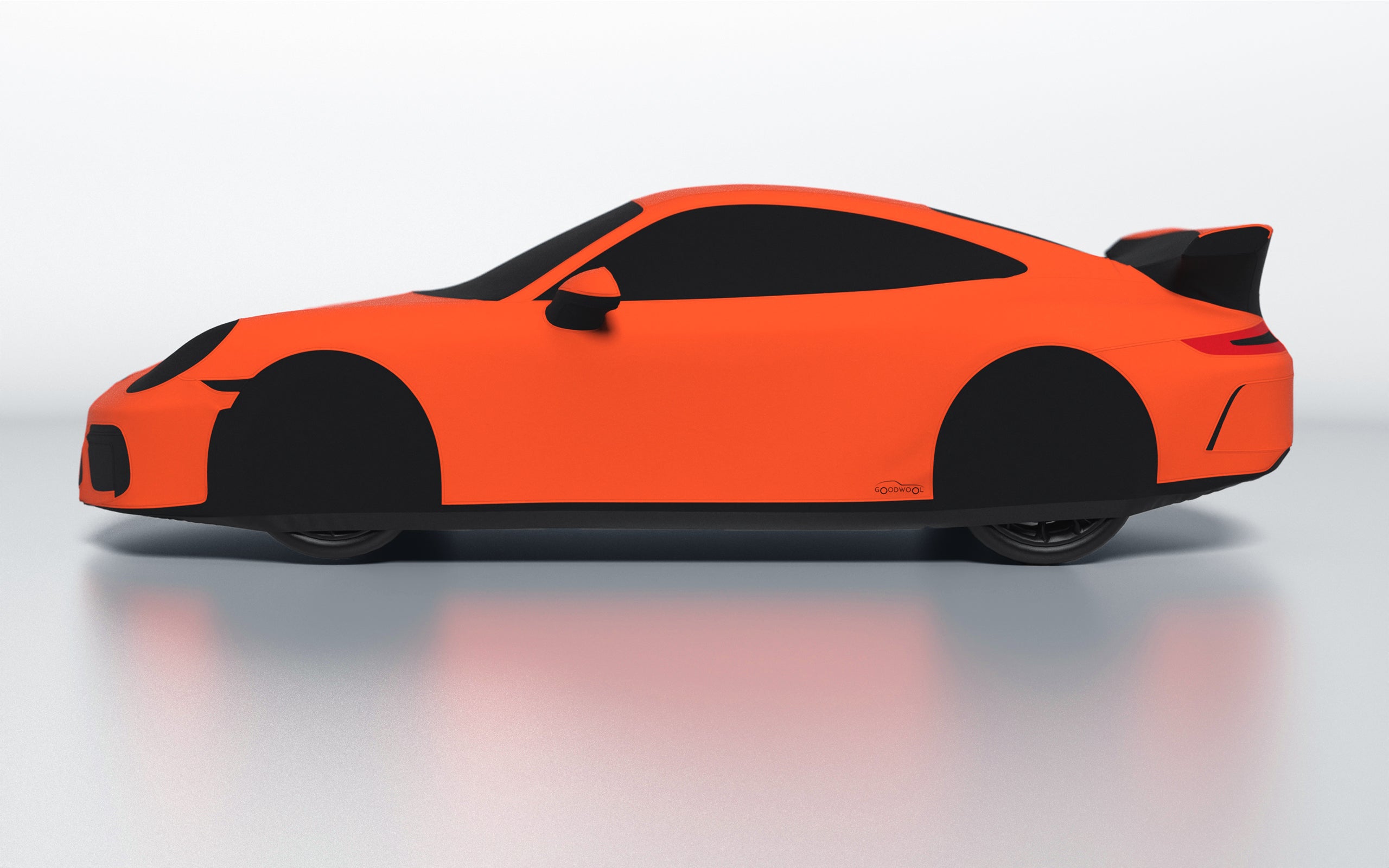 Goodwool tailor-made car cover for Porsche 911 (991.2) GT3 — Orange 220