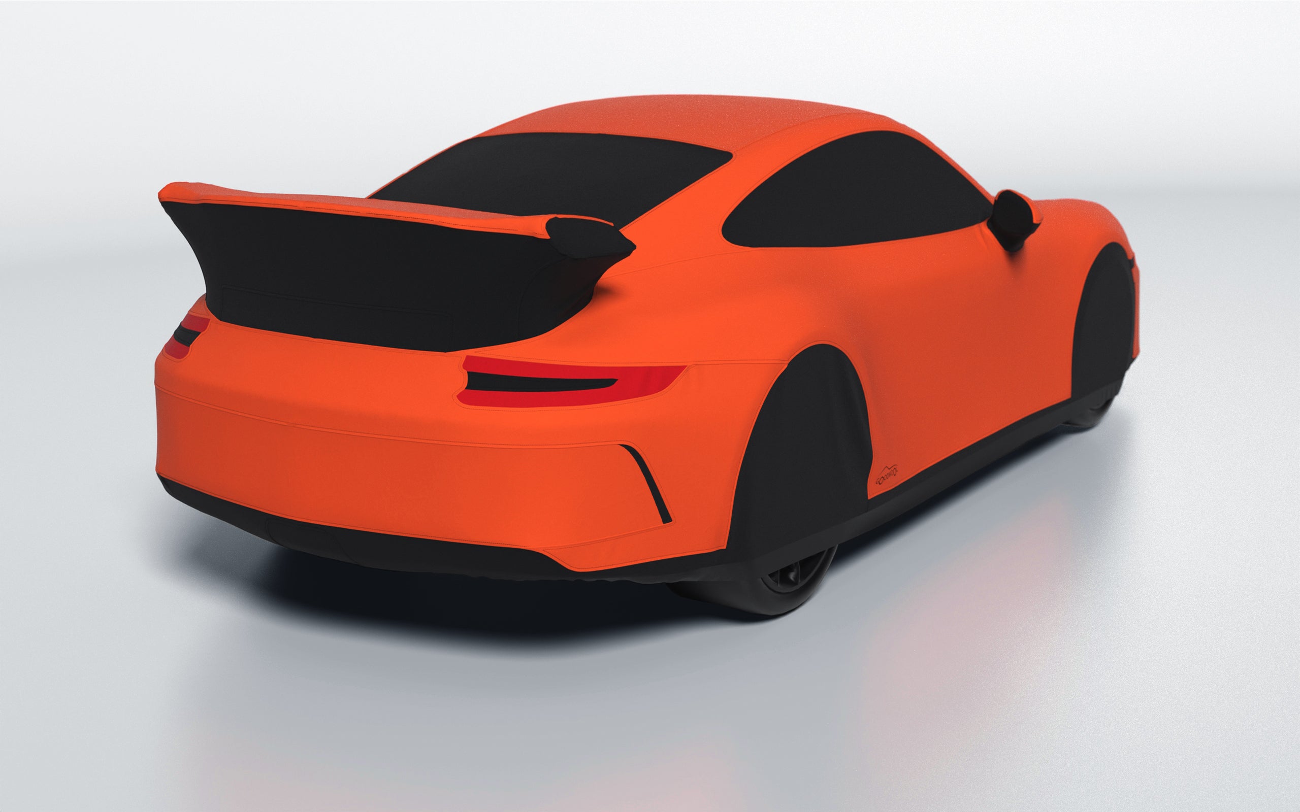 Goodwool tailor-made car cover for Porsche 911 (991.2) GT3 — Orange 220