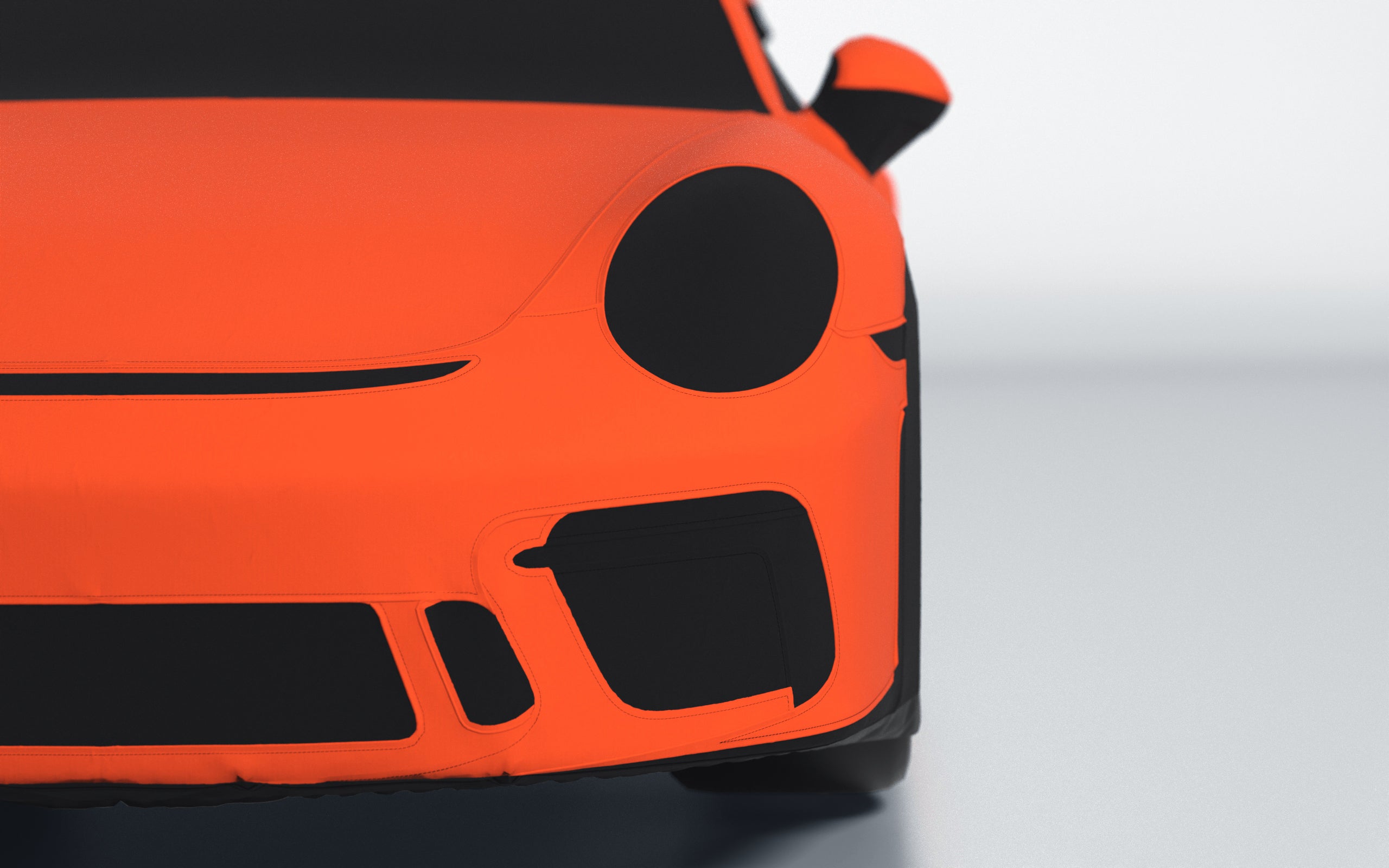 Goodwool tailor-made car cover for Porsche 911 (991.2) GT3 — Orange 220