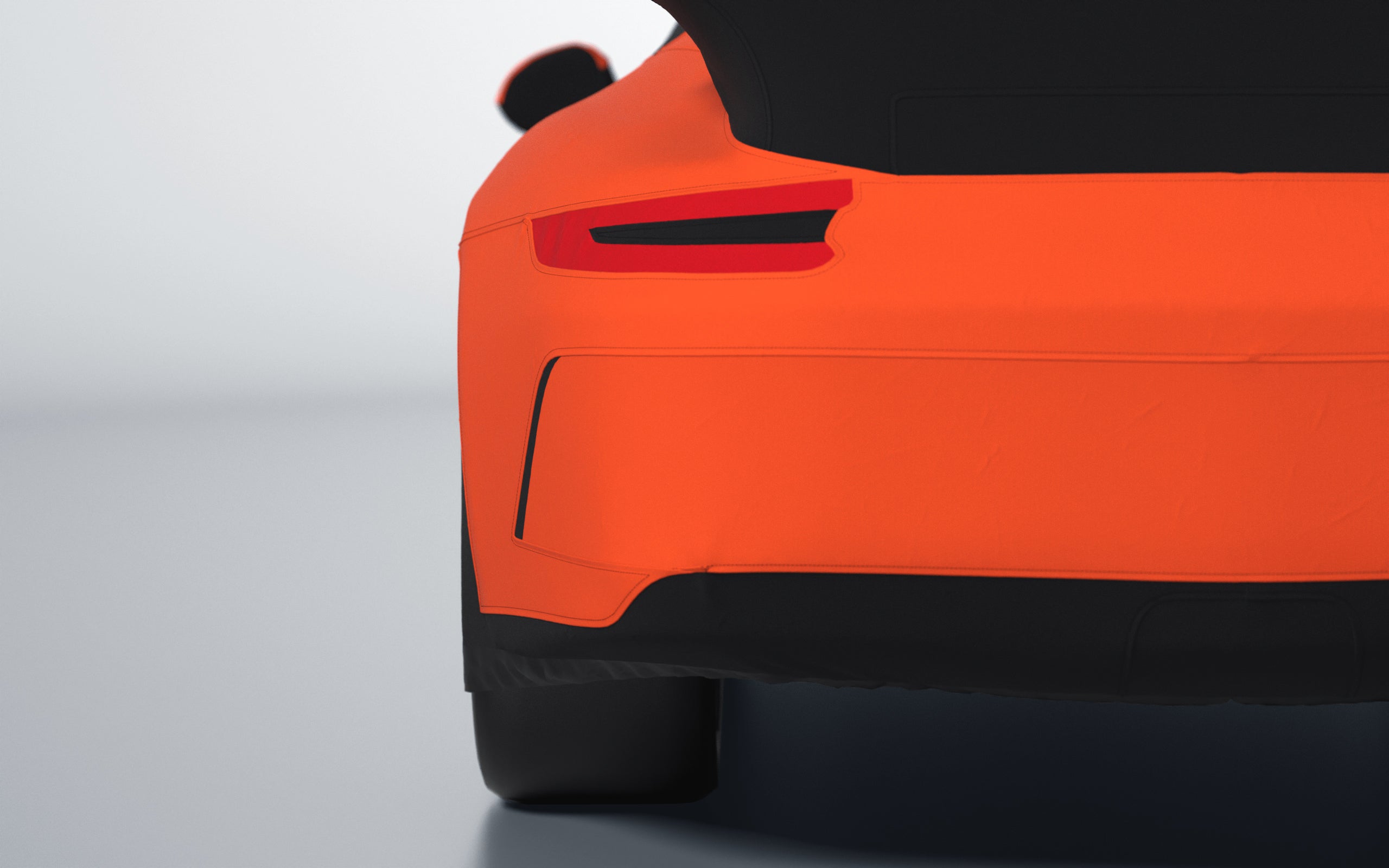 Goodwool tailor-made car cover for Porsche 911 (991.2) GT3 — Orange 220