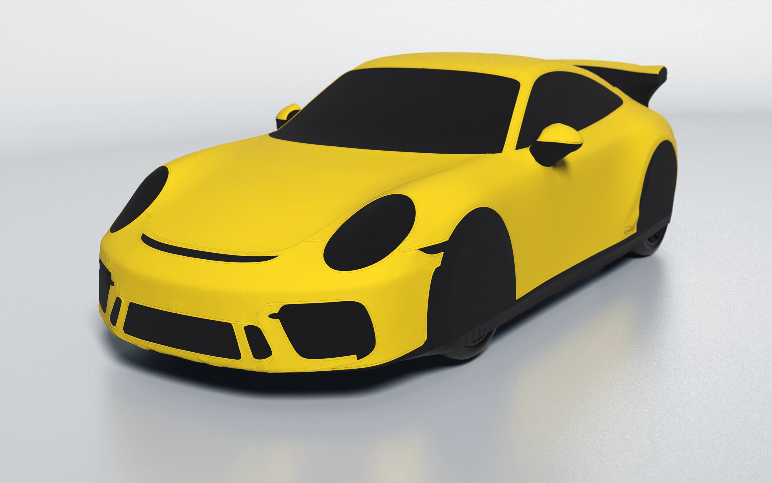Goodwool tailor-made car cover for Porsche 911 (991.2) GT3 — Yellow 340