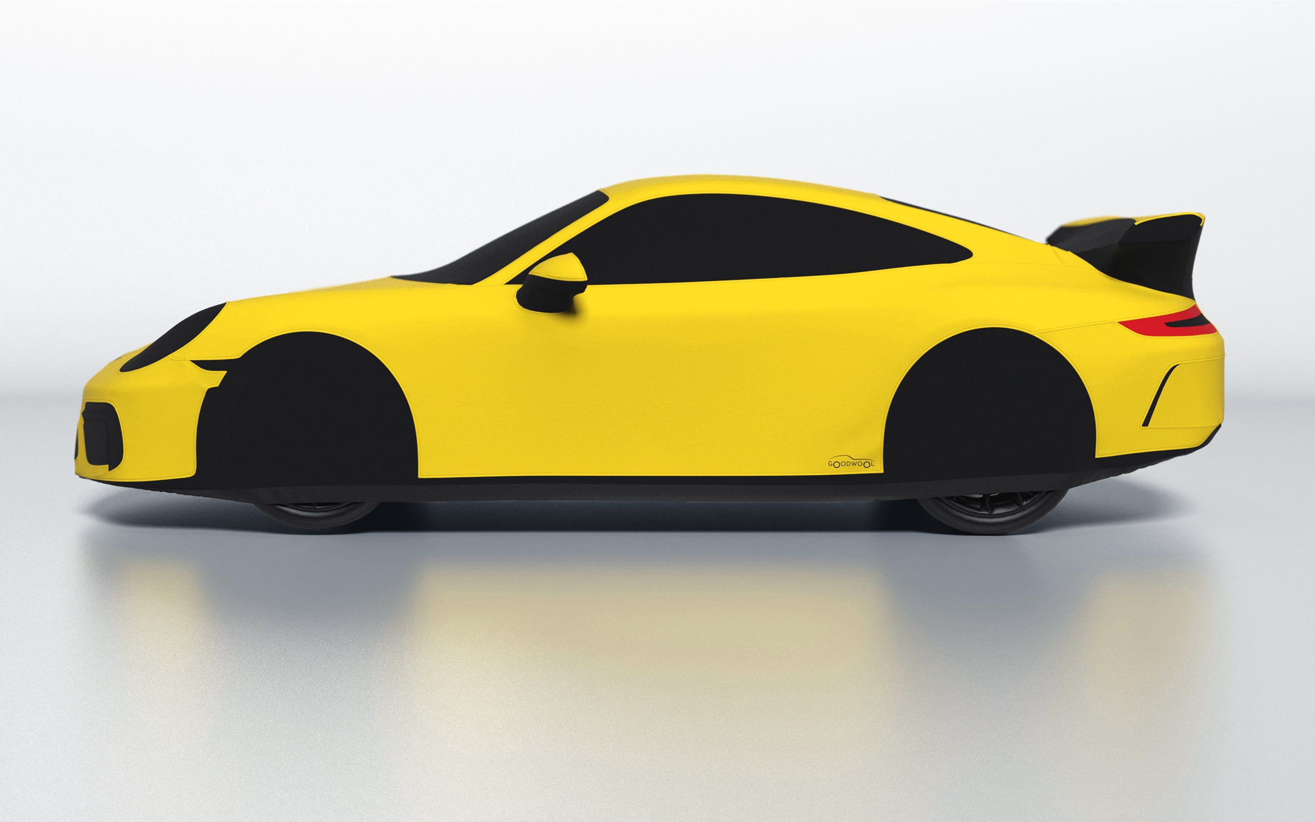 Goodwool tailor-made car cover for Porsche 911 (991.2) GT3 — Yellow 340