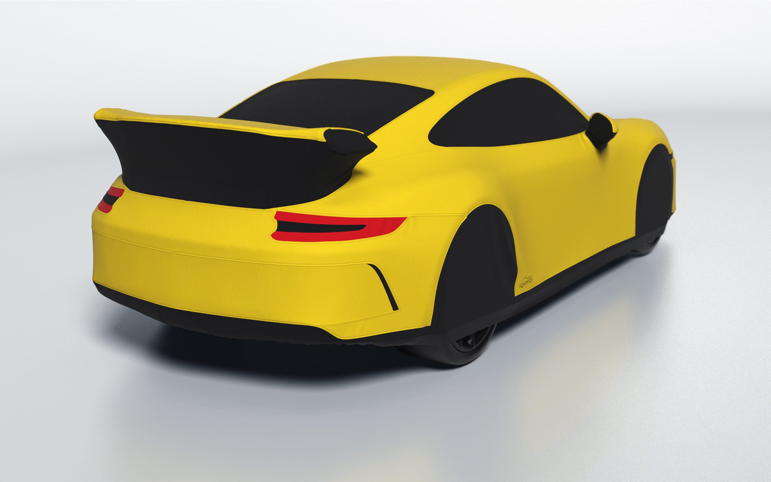 Goodwool tailor-made car cover for Porsche 911 (991.2) GT3 — Yellow 340