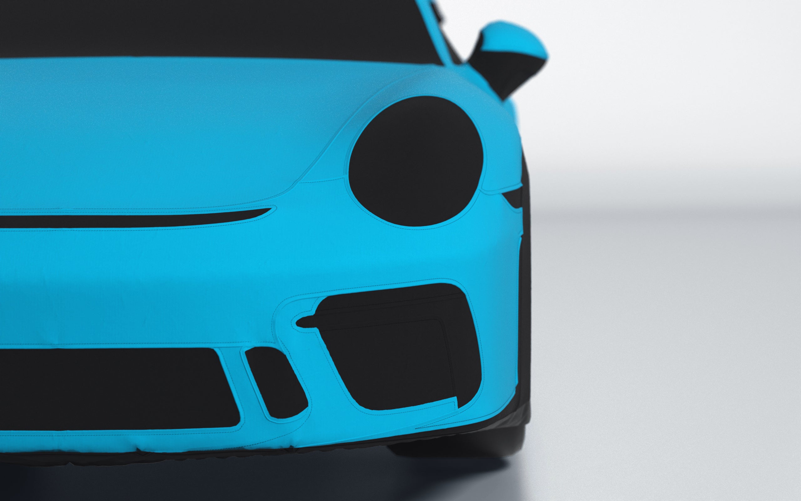 Goodwool tailor-made car cover for Porsche 911 (991.2) GT3 — Blue 525