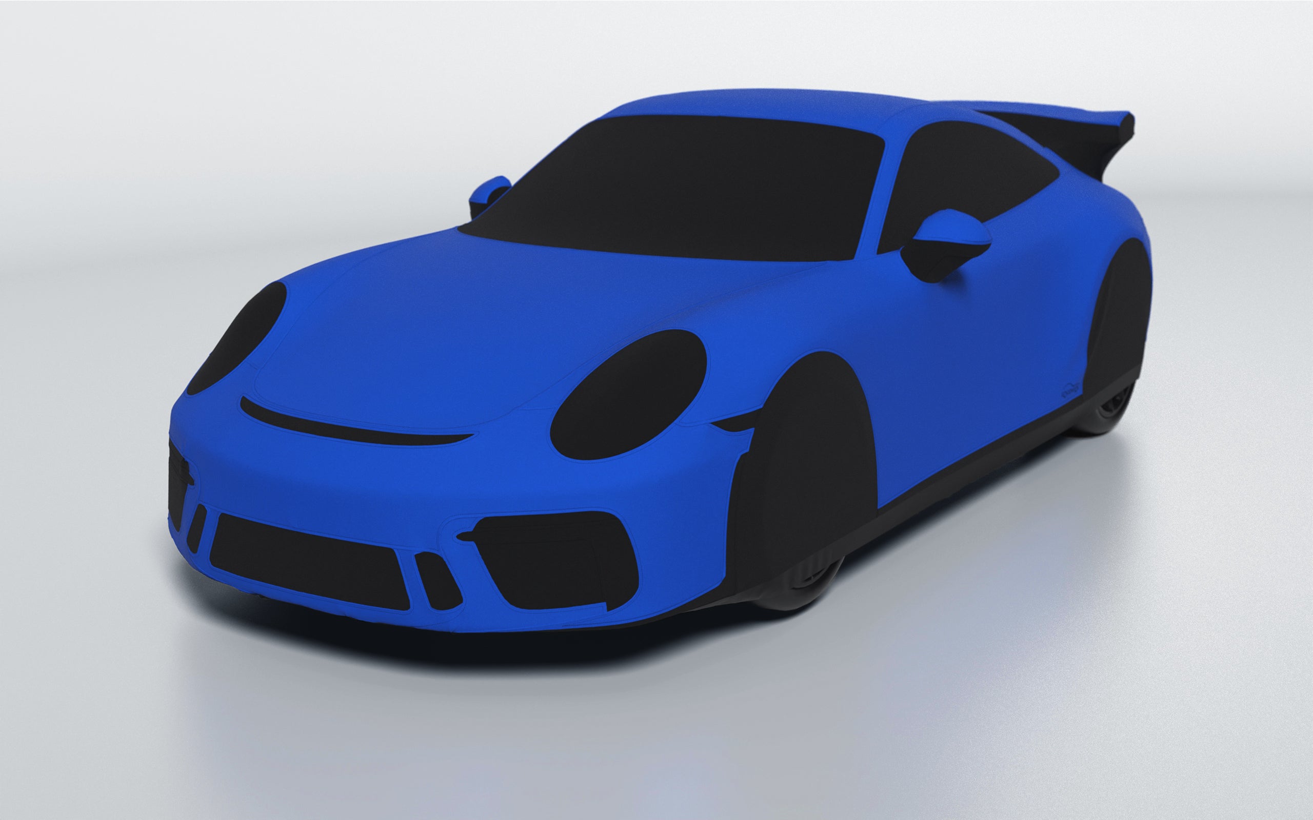 Goodwool tailor-made car cover for Porsche 911 (991.2) GT3 — Blue 545