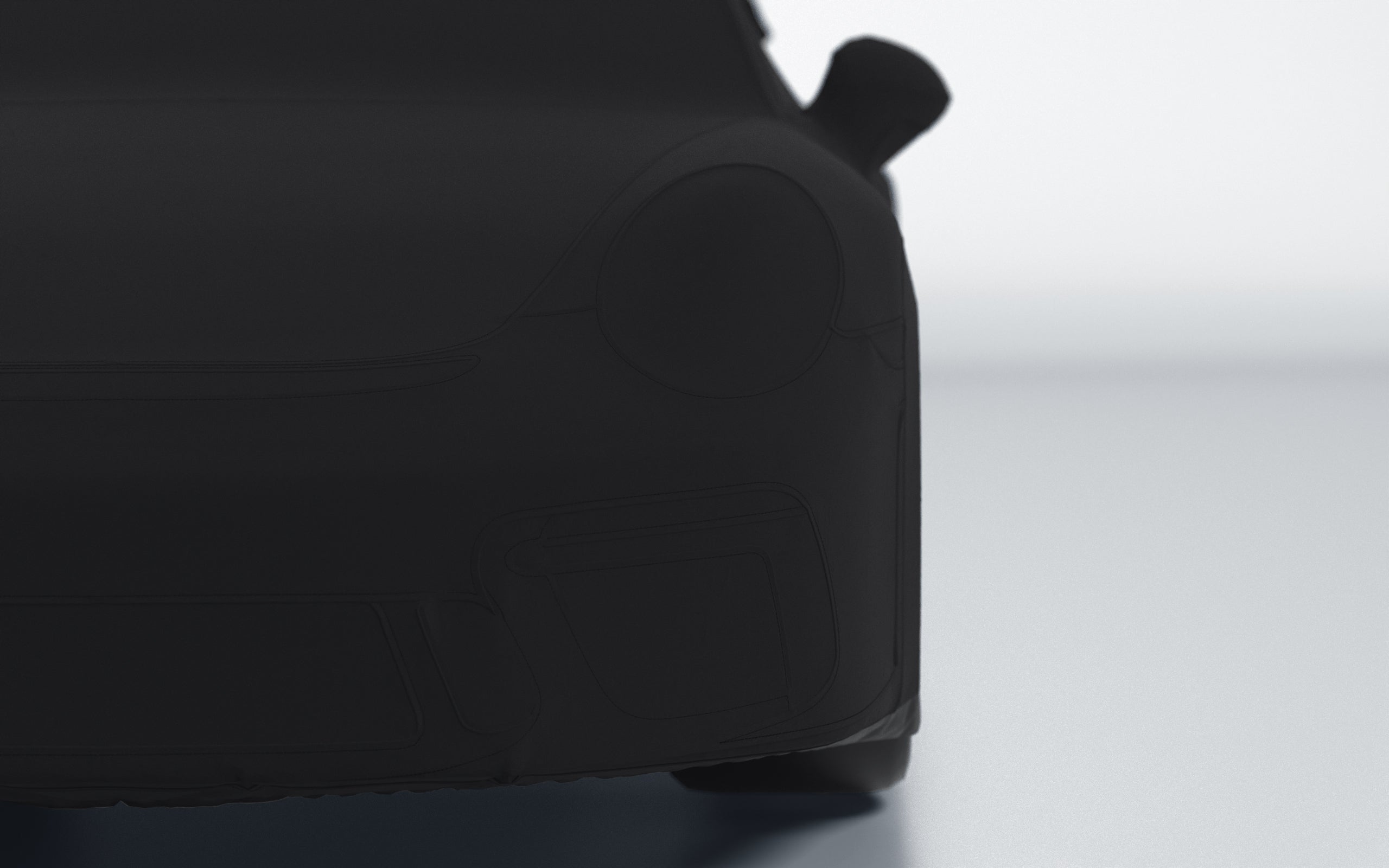 Goodwool tailor-made car cover for Porsche 911 (991.2) GT3 — Black 890