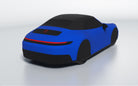 Goodwool tailor-made car cover for Porsche 911 (992.2) Carrera 4 GTS Cabriolet — Blue 545