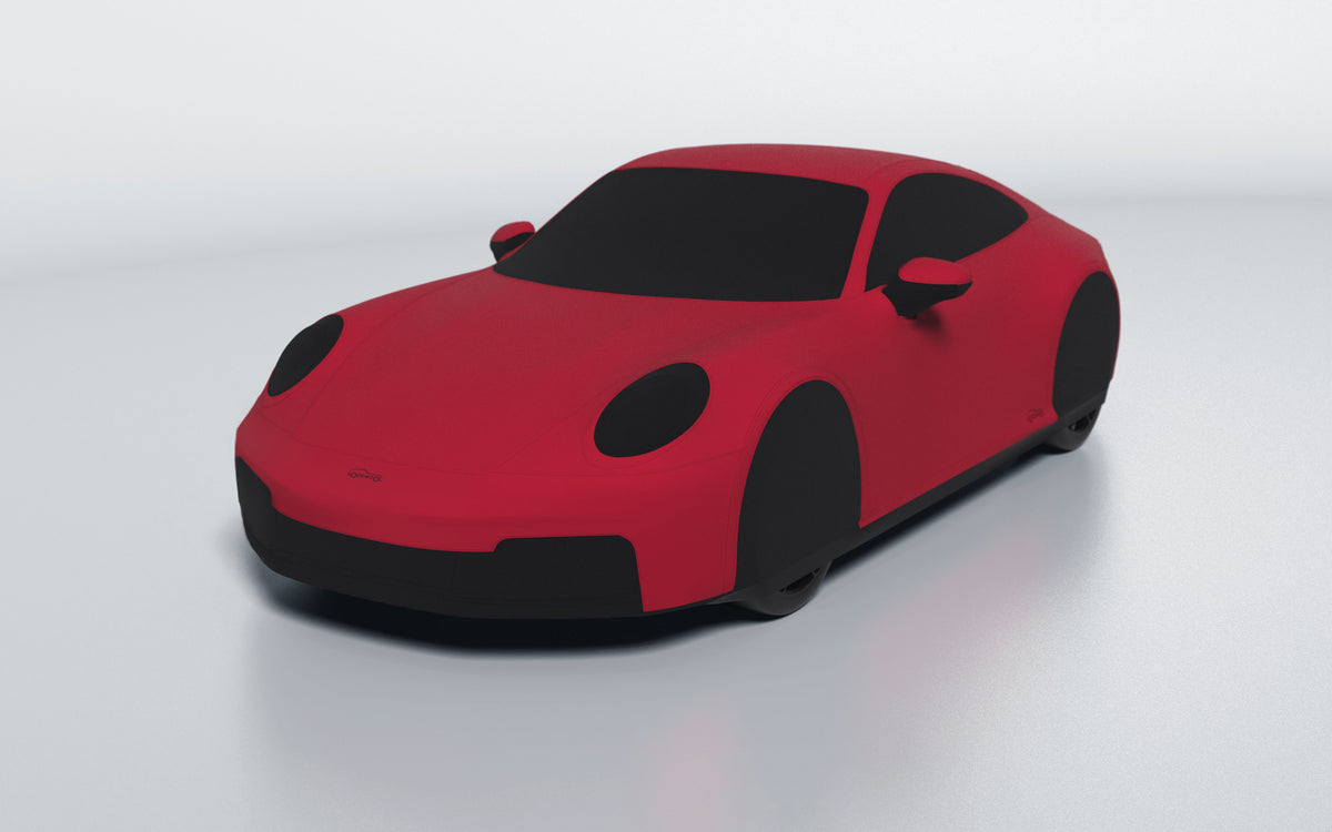Goodwool tailor-made car cover for Porsche 911 (992.2) Carrera 4 GTS — Red 130