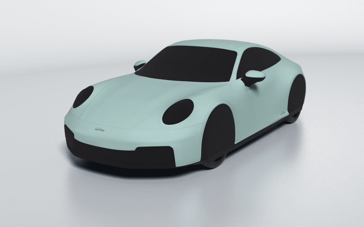 Goodwool tailor-made car cover for Porsche 911 (992.2) Carrera 4 GTS — Green 415