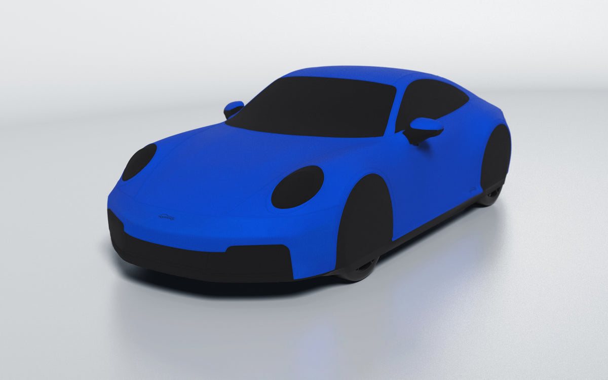 Goodwool tailor-made car cover for Porsche 911 (992.2) Carrera 4 GTS — Blue 545