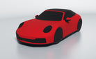 Goodwool tailor-made car cover for Porsche 911 (992.2) Carrera 4S Cabriolet — Red 150