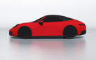 Goodwool tailor-made car cover for Porsche 911 (992.2) Carrera 4S Cabriolet — Red 150