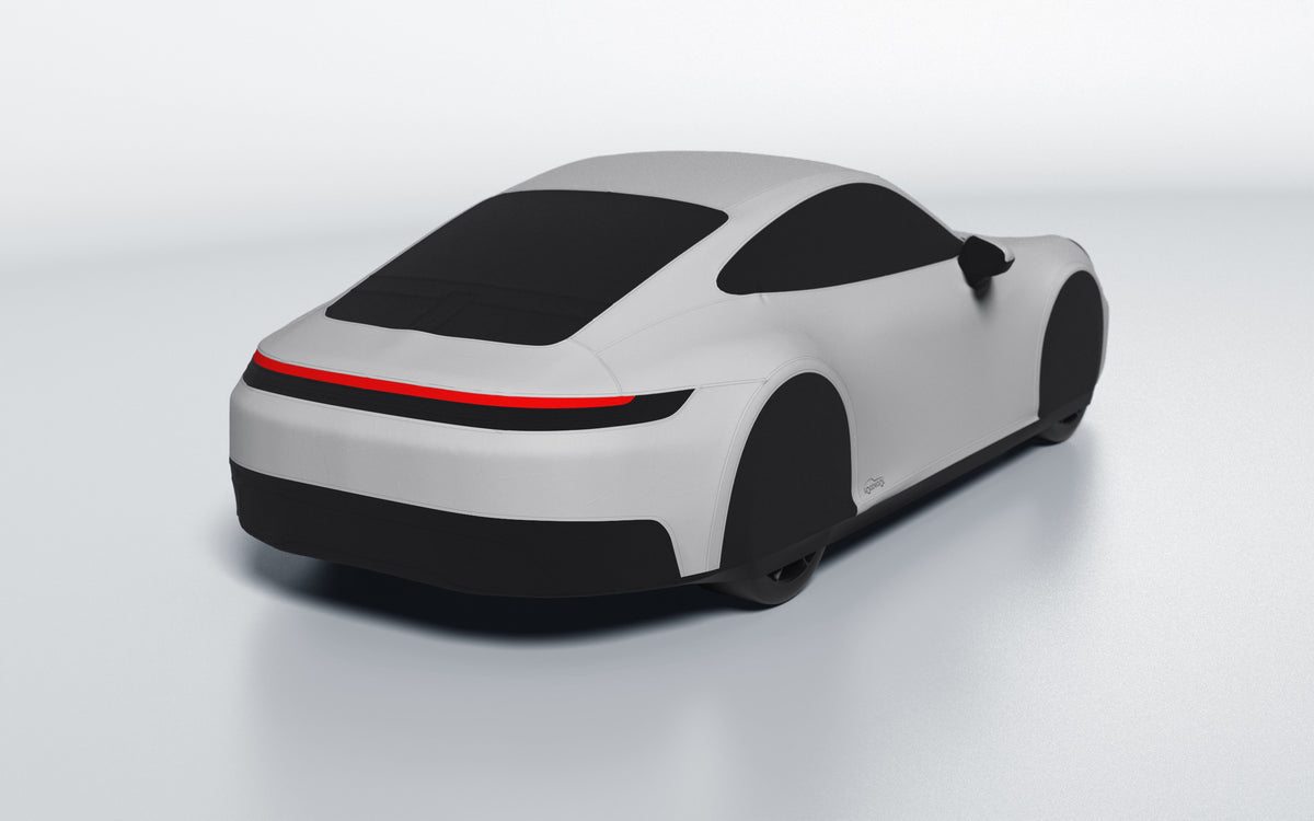 Goodwool tailor-made car cover for Porsche 911 (992.2) Carrera 4S — Grey 710