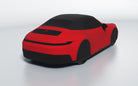 Goodwool tailor-made car cover for Porsche 911 (992.2) Carrera S Cabriolet — Red 150