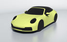 Goodwool tailor-made car cover for Porsche 911 (992.2) Carrera S Cabriolet — Yellow 390