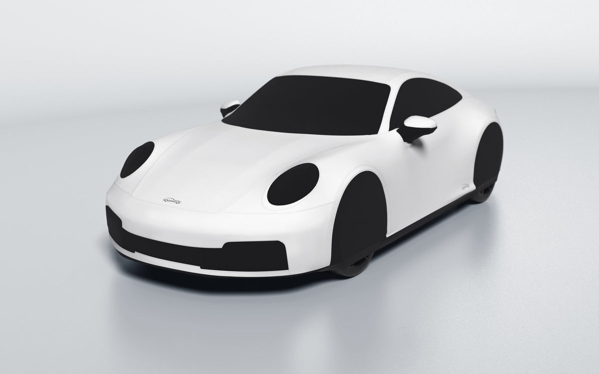 Goodwool tailor-made car cover for Porsche 911 (992.2) Carrera S — White 010