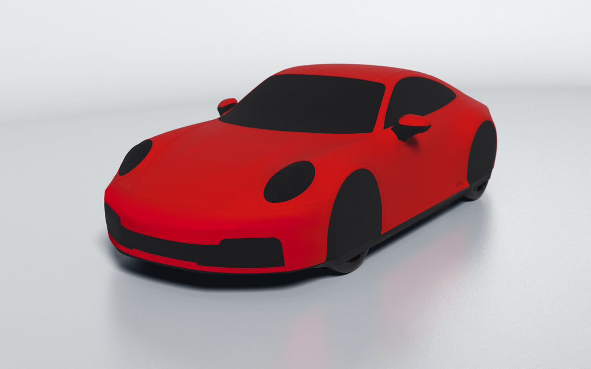 Goodwool tailor-made car cover for Porsche 911 (992.2) Carrera S — Red 150