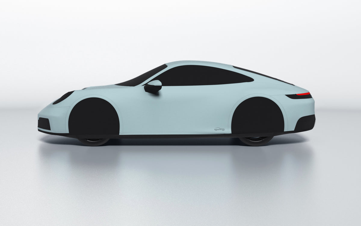 Goodwool tailor-made car cover for Porsche 911 (992.2) Carrera S — Green 415