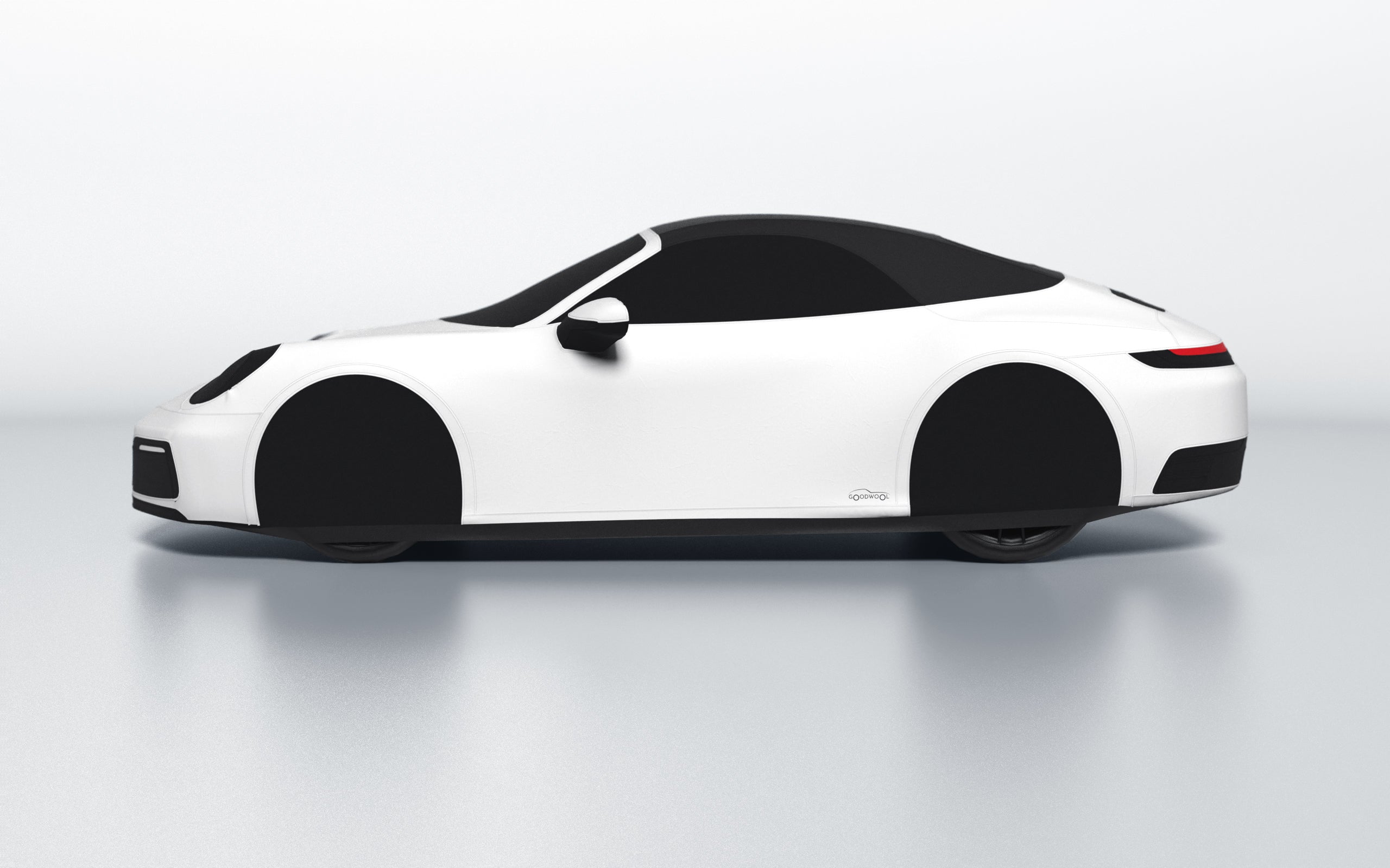 Goodwool tailor-made car cover for Porsche 911 (992.1) Carrera Cabrio — White 010