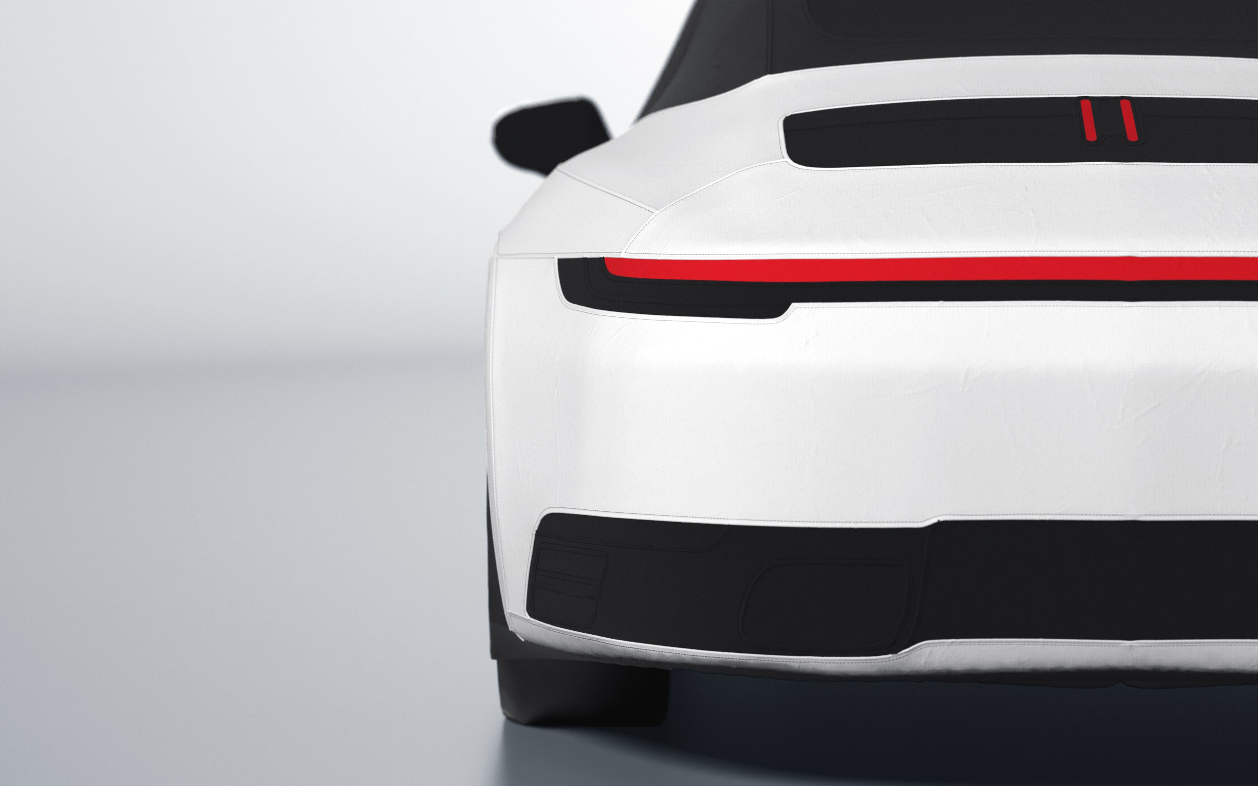 Goodwool tailor-made car cover for Porsche 911 (992.1) Carrera Cabrio — White 010