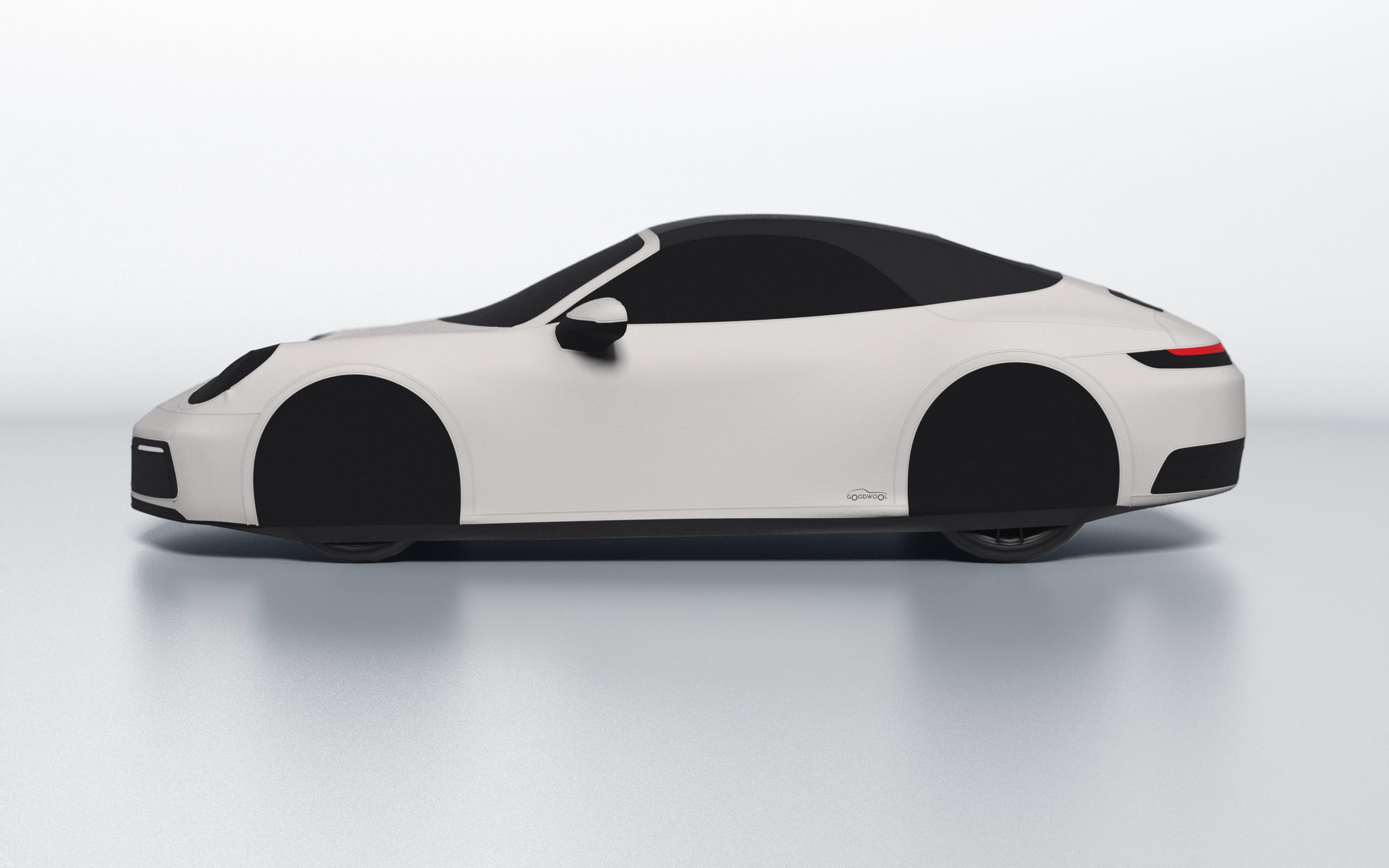 Goodwool tailor-made car cover for Porsche 911 (992.1) Carrera Cabrio — White 030