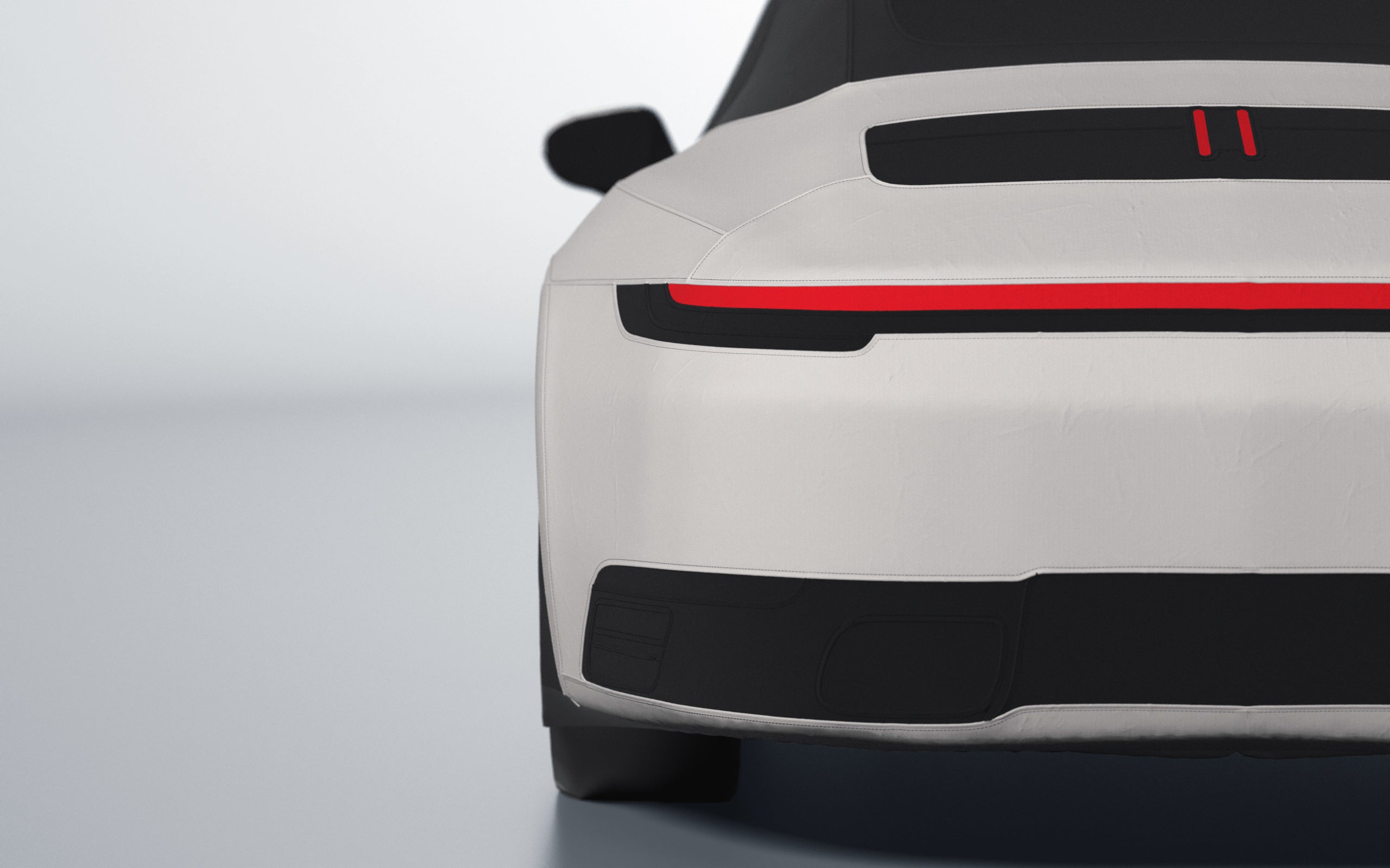 Goodwool tailor-made car cover for Porsche 911 (992.1) Carrera Cabrio — White 030