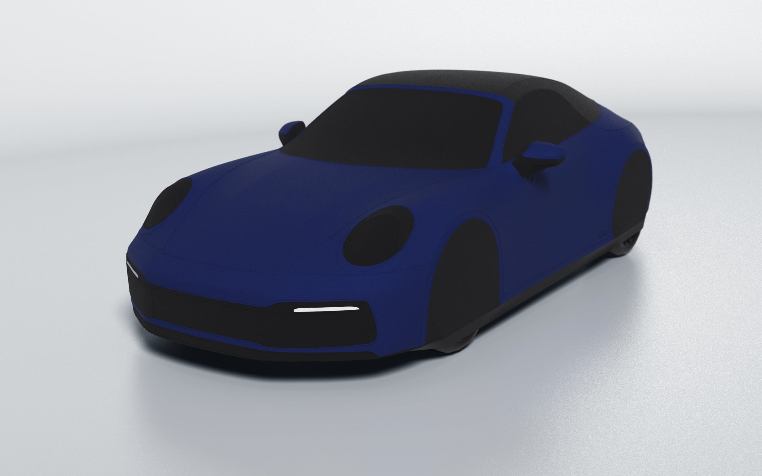Goodwool tailor-made car cover for Porsche 911 (992.1) Carrera Cabrio — Blue 580