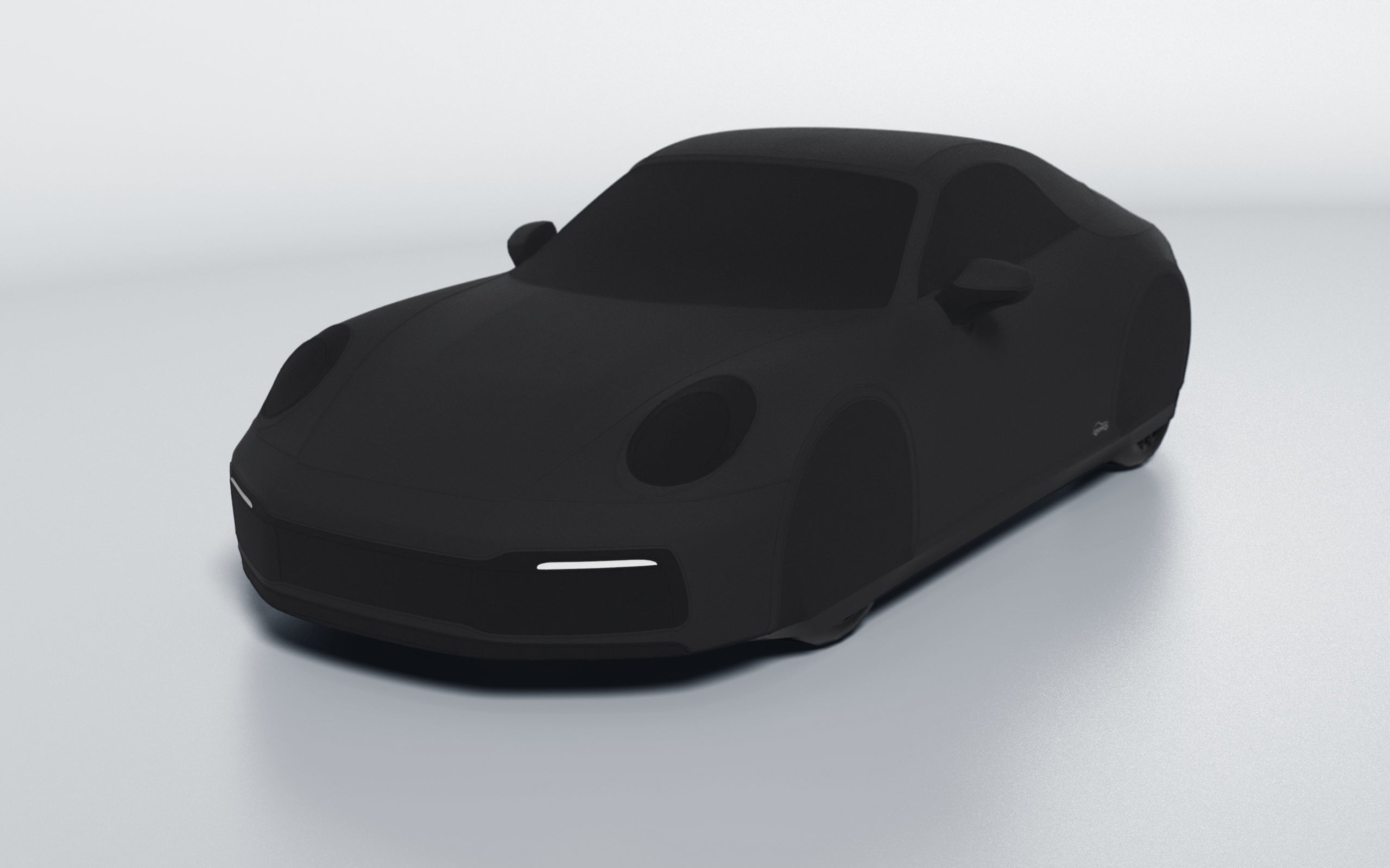 Goodwool tailor-made car cover for Porsche 911 (992.1) Carrera Cabrio — Black 850