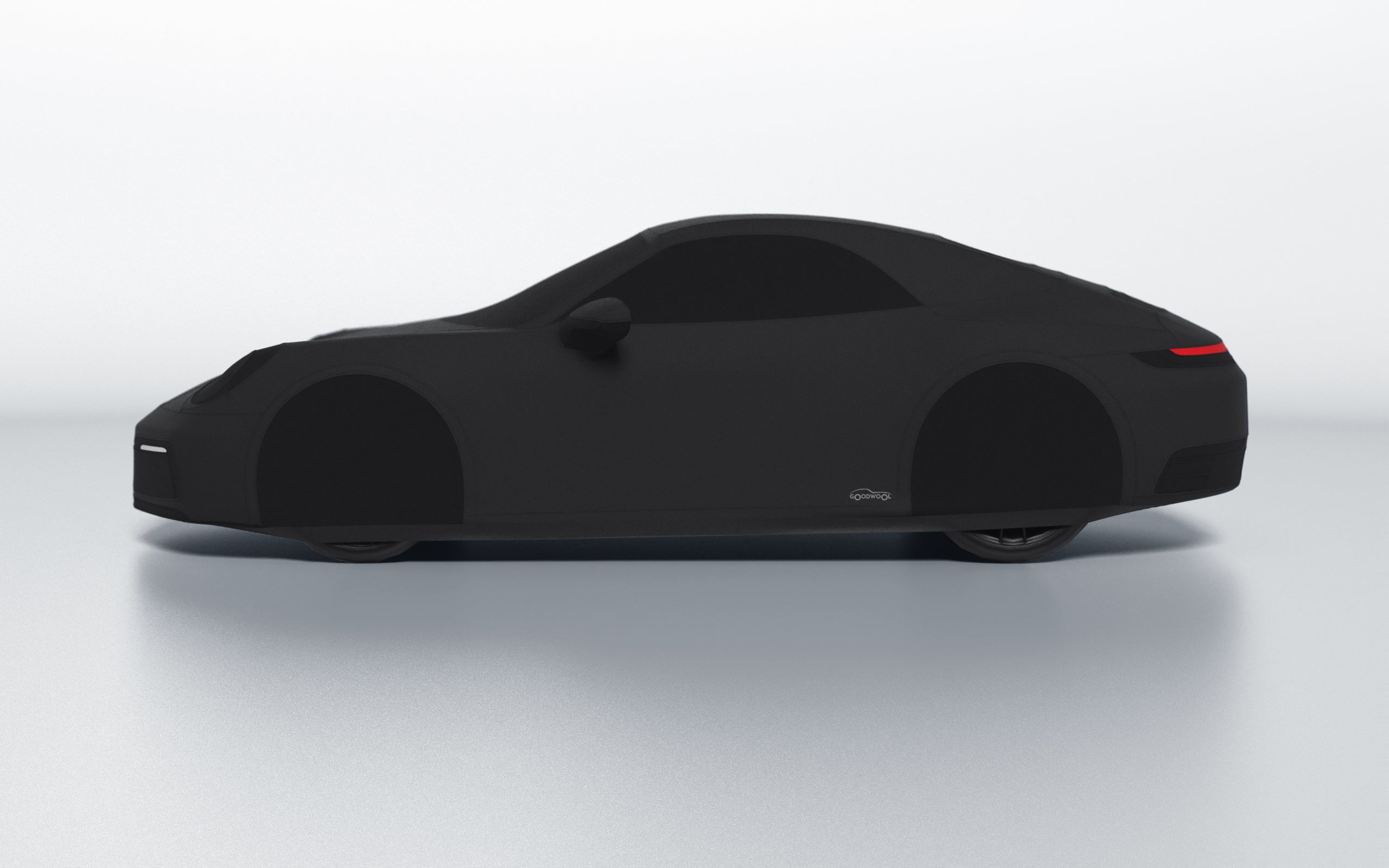 Goodwool tailor-made car cover for Porsche 911 (992.1) Carrera Cabrio — Black 850