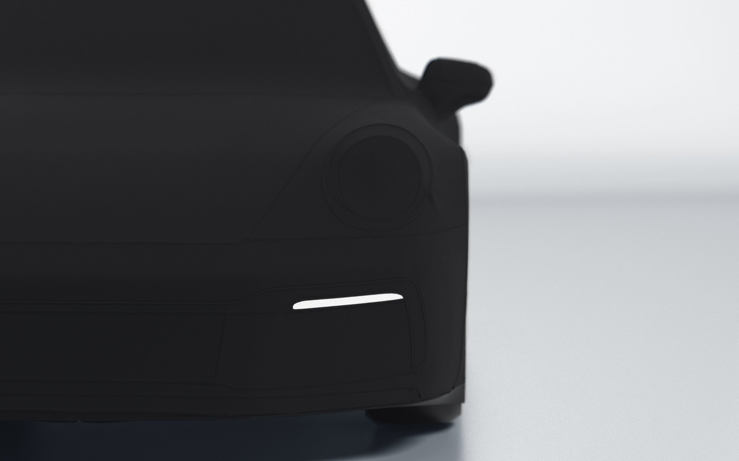 Goodwool tailor-made car cover for Porsche 911 (992.1) Carrera Cabrio — Black 890