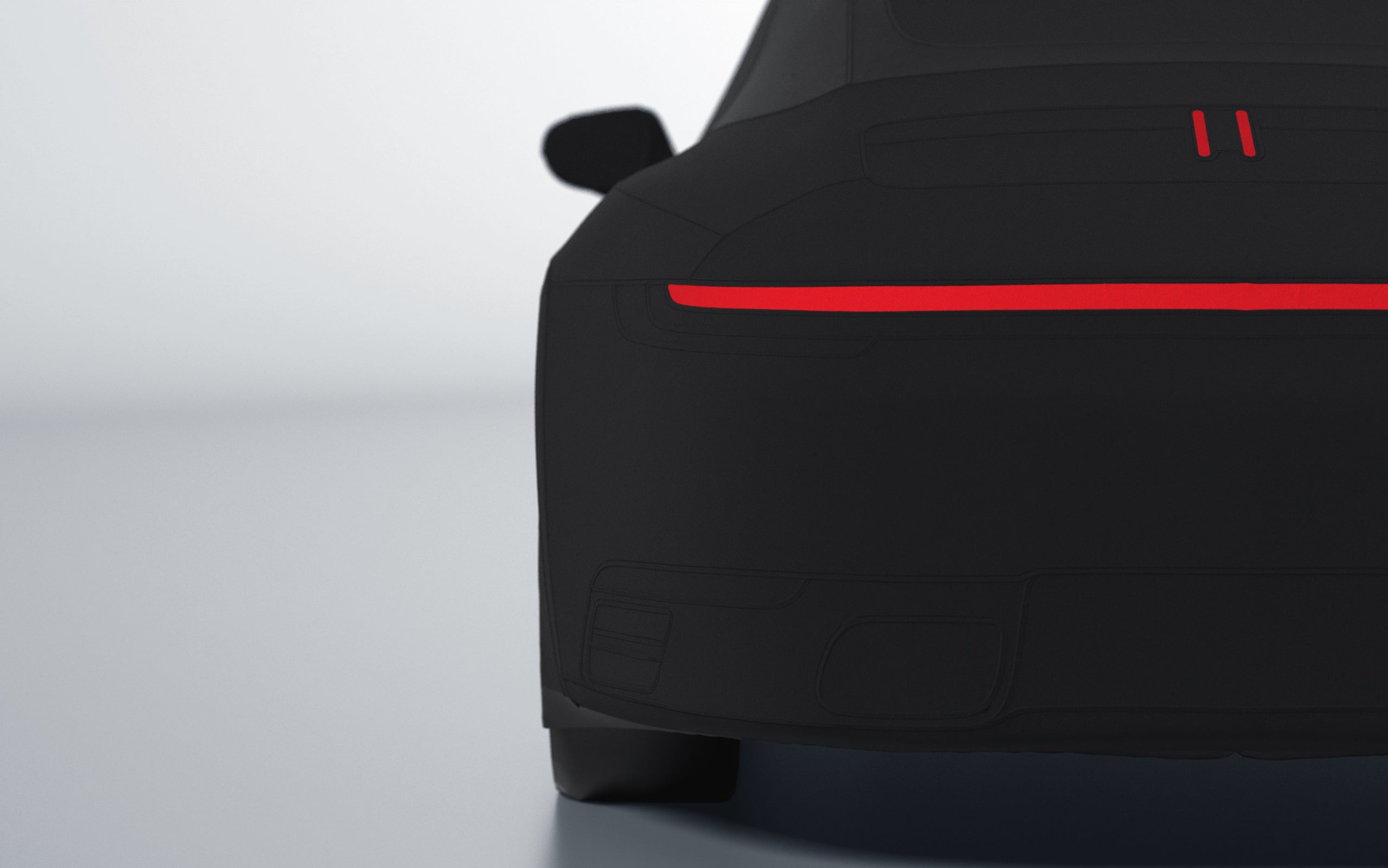 Goodwool tailor-made car cover for Porsche 911 (992.1) Carrera Cabrio — Black 890