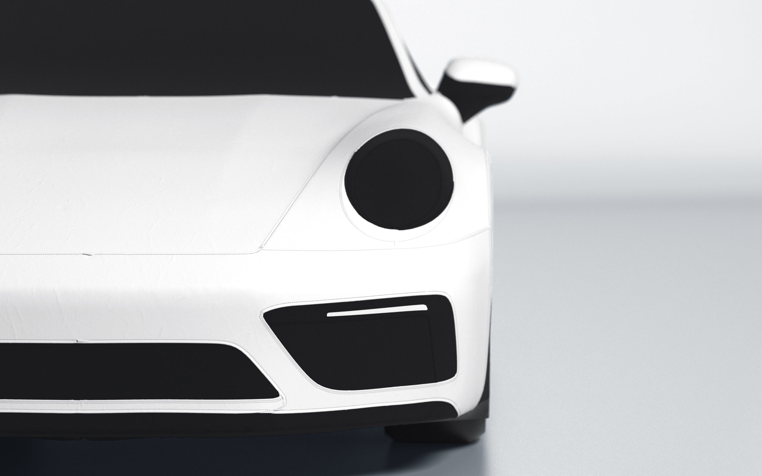Goodwool tailor-made car cover for Porsche 911 (992.1) Carrera GTS — White 010