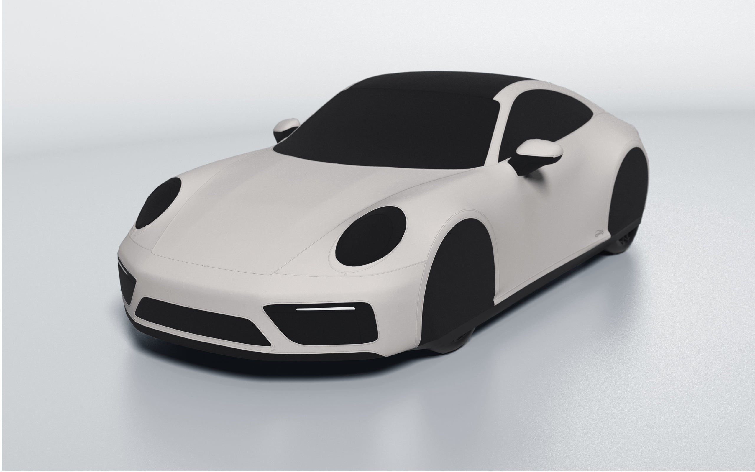 Goodwool tailor-made car cover for Porsche 911 (992.1) Carrera GTS — White 030