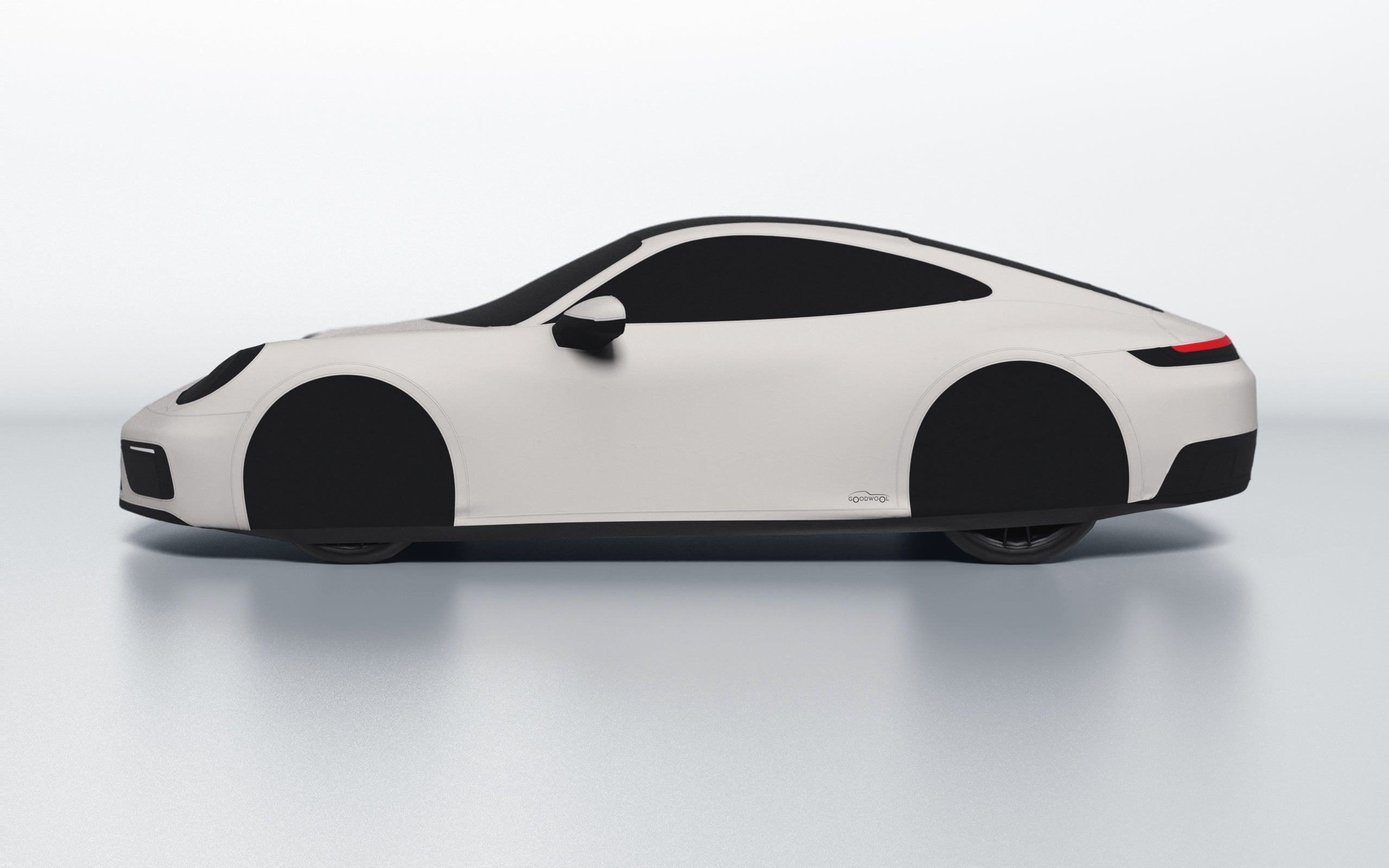 Goodwool tailor-made car cover for Porsche 911 (992.1) Carrera GTS — White 030