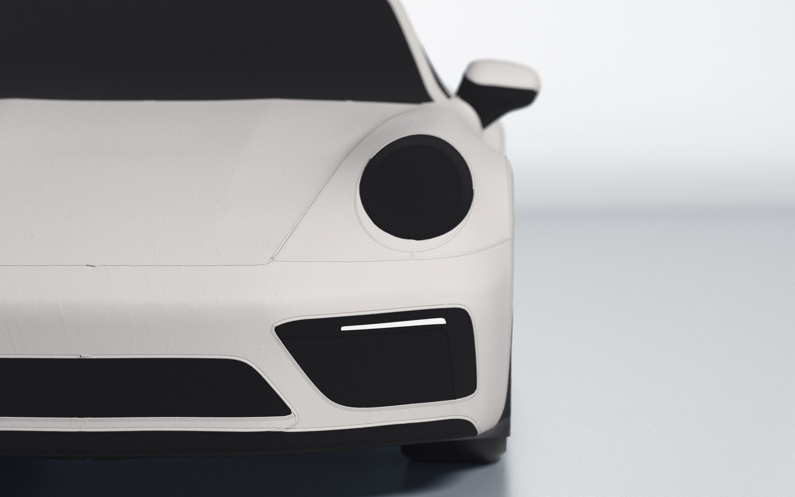 Goodwool tailor-made car cover for Porsche 911 (992.1) Carrera GTS — White 030